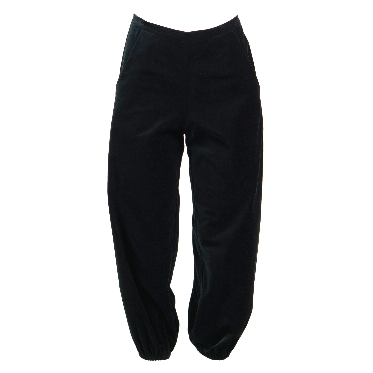Kristinit Women's Black Velvet Bel Age Pants In Black