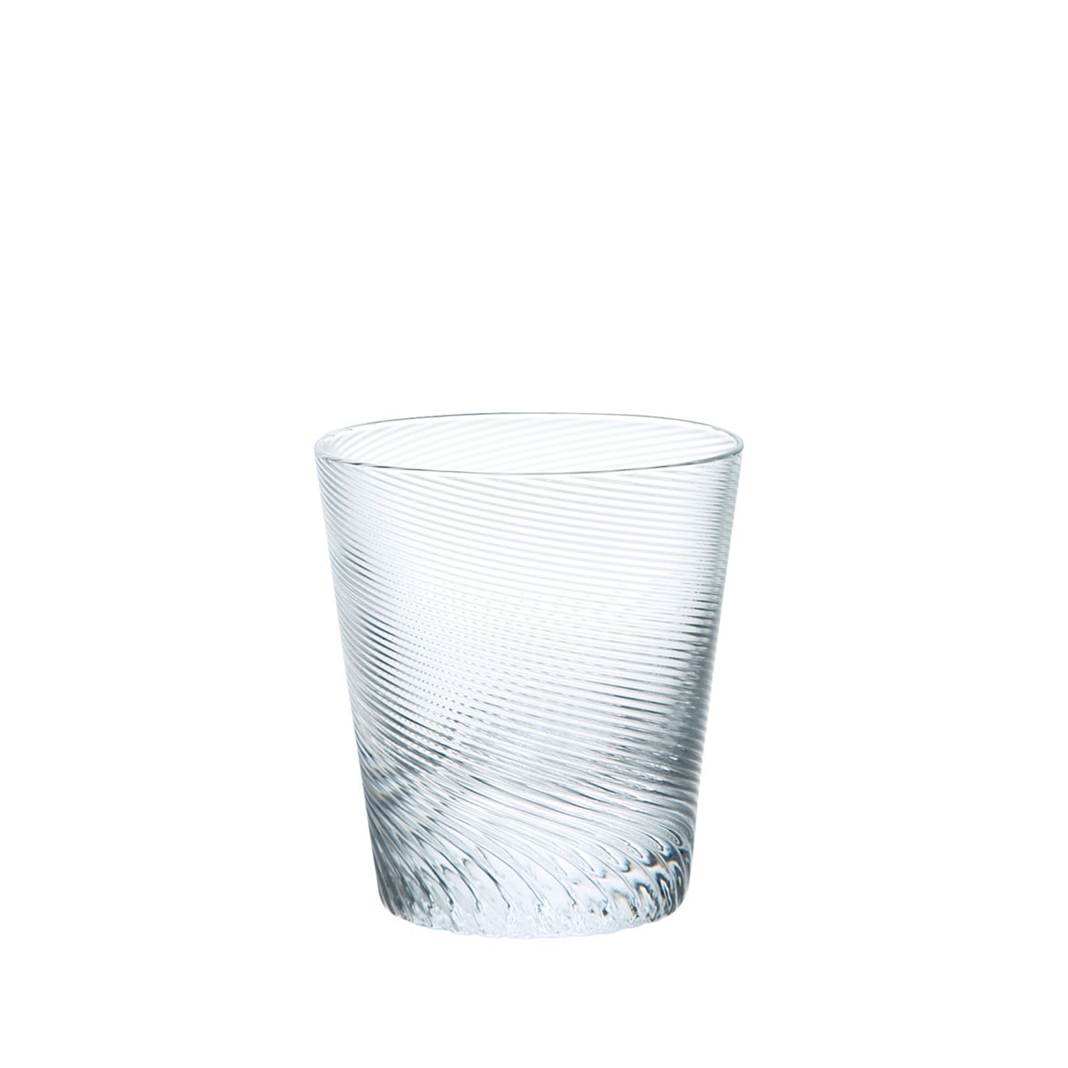 Sghr Sugahara White Kirameki Old Fashioned Glass - Twist, Clear
