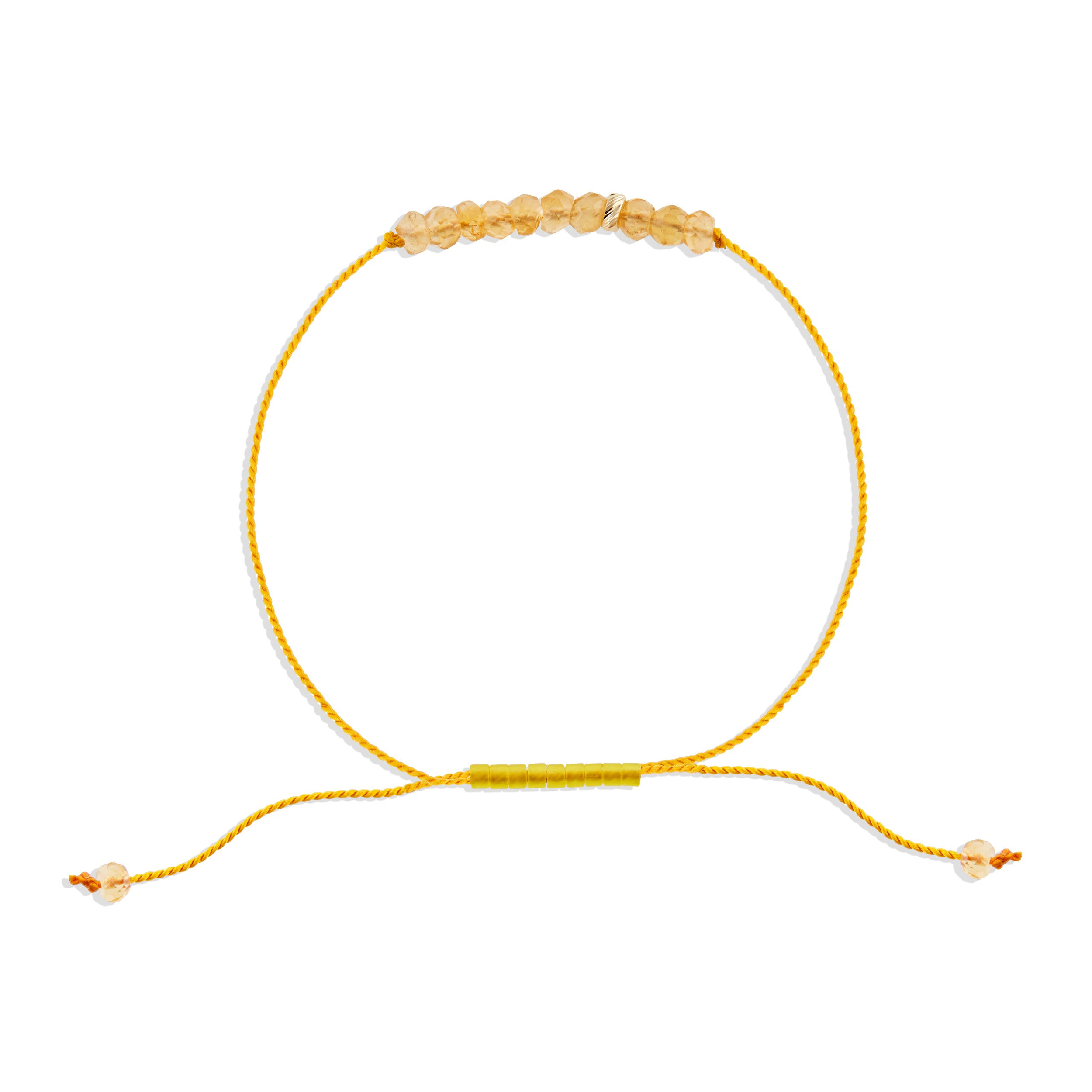 C. Grassi Women's Yellow The Energy Project Bracelet – Prosperity With Citrine & Solid Gold Bead In Yellow