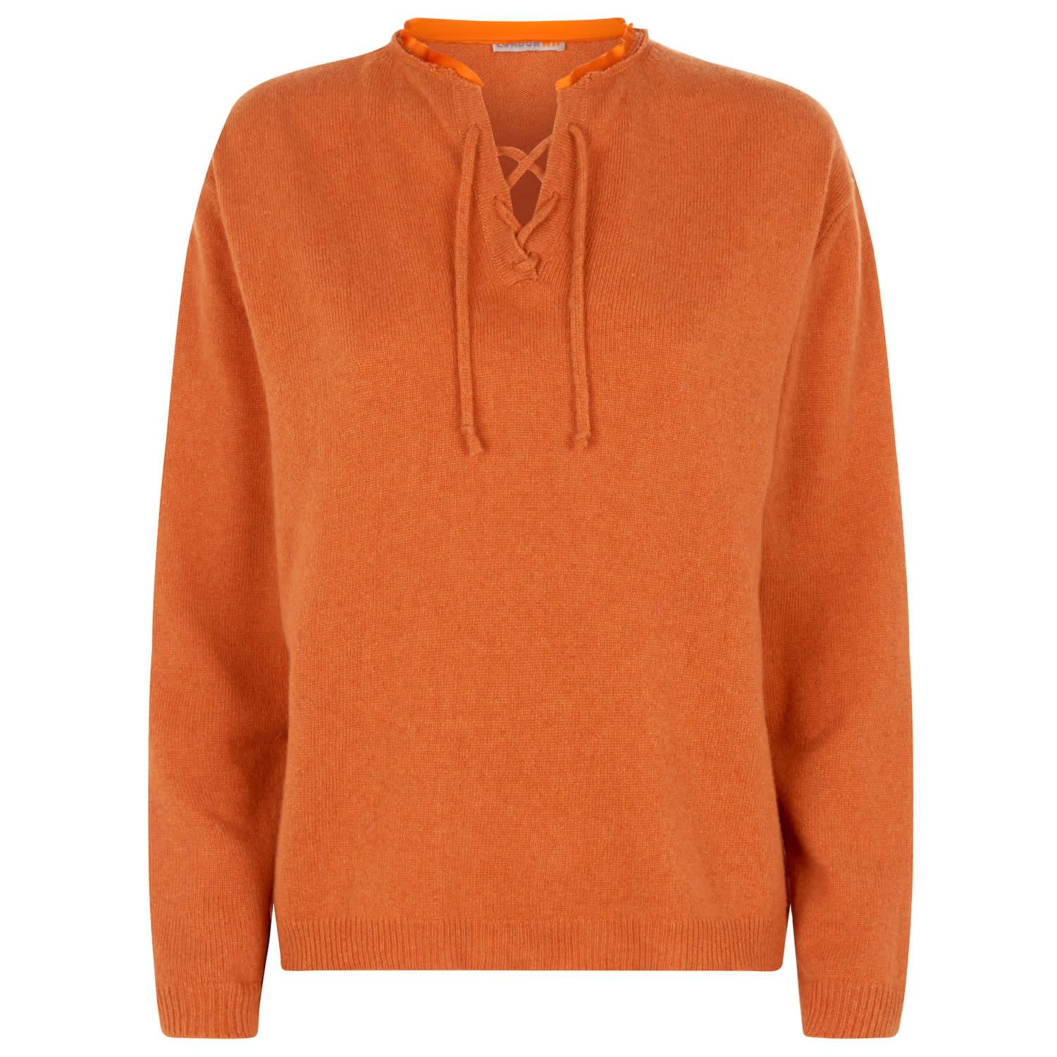 orange cashmere sweater