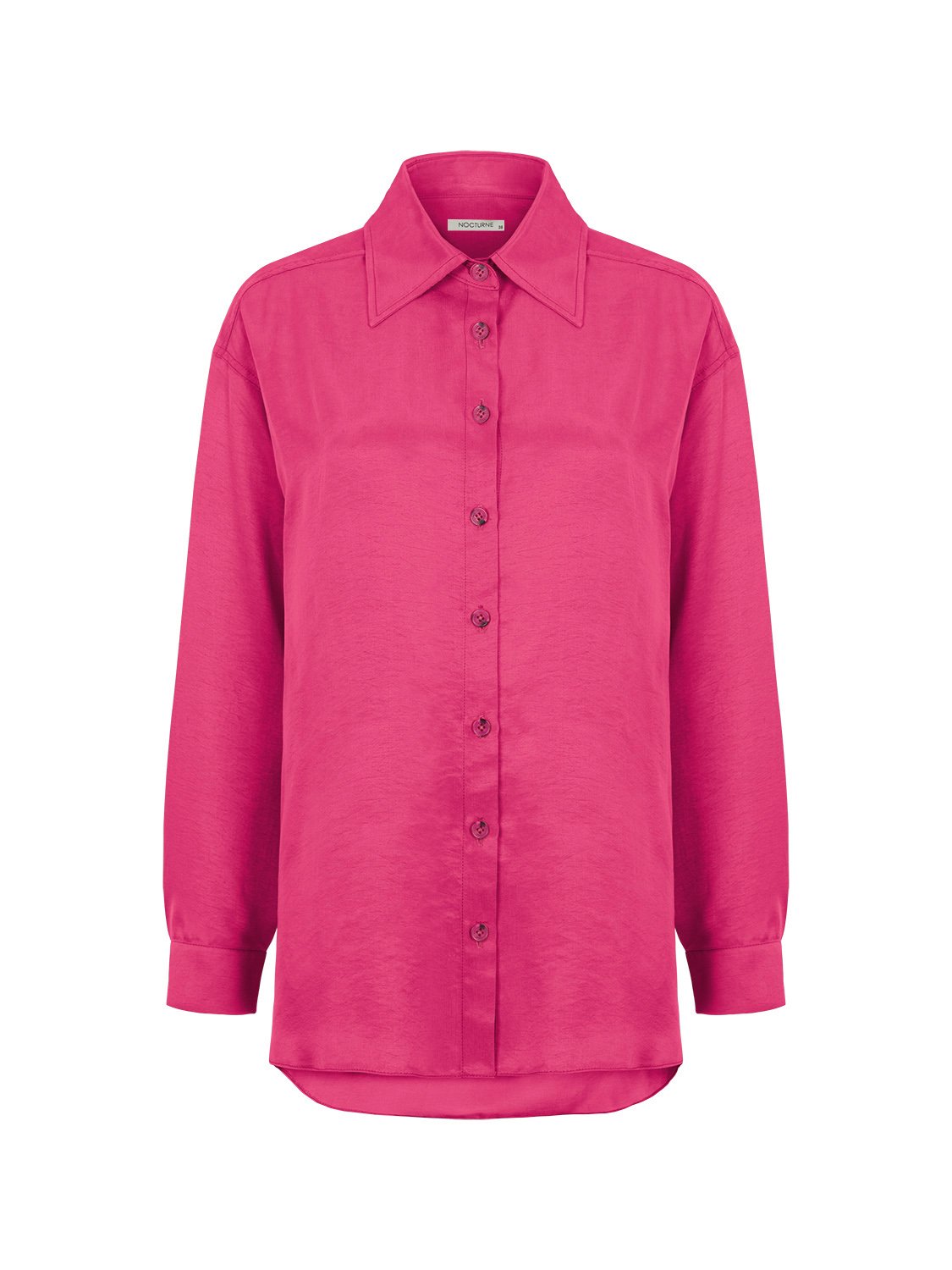 Women’s Pink / Purple Nocturne Fuschia Flowy Oversized Shirt Xs