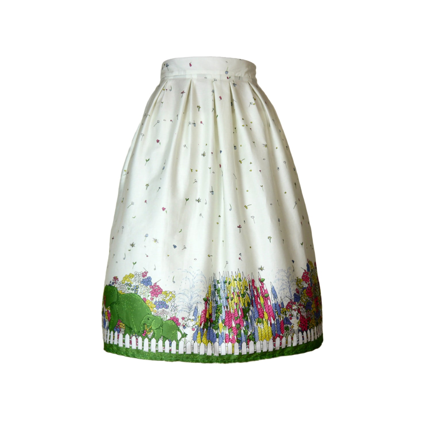 Palava Women's Green / White Ada Skirt - Chelsea Flower Show