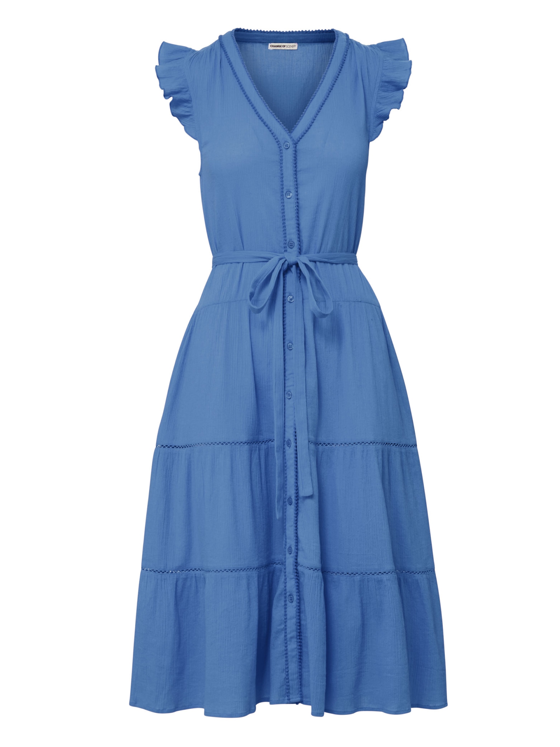 Change Of Scenery Women's Emily Dress In Steel Blue In Blue