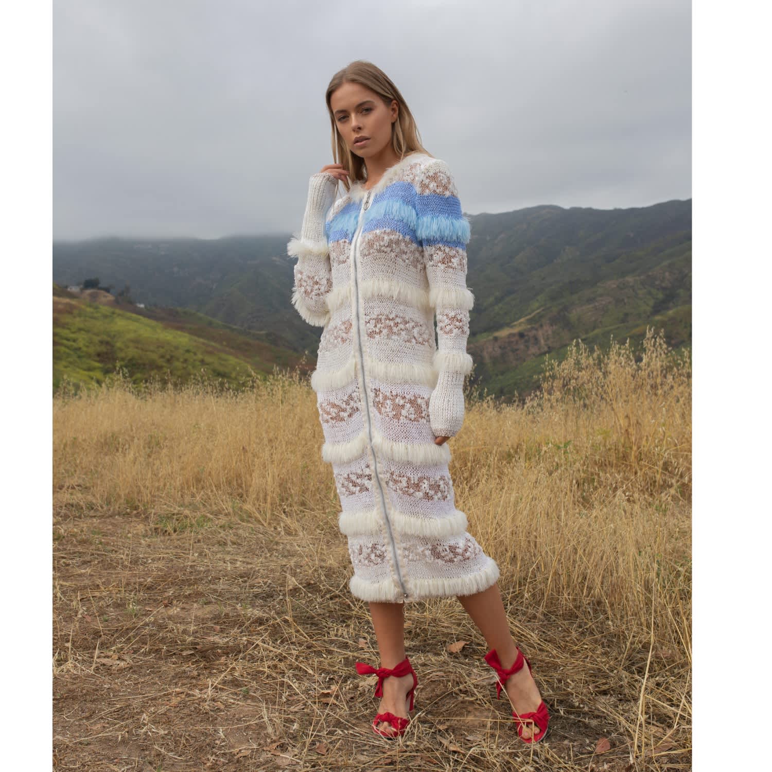 knitted cardigan dress