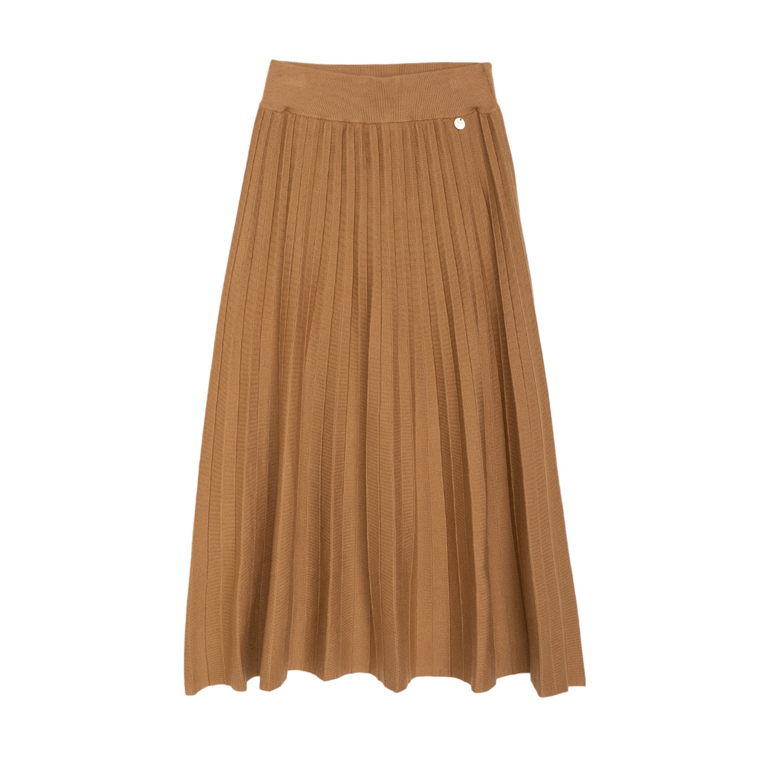 Women’s Slatted Knit Skirt Brown Large Niza