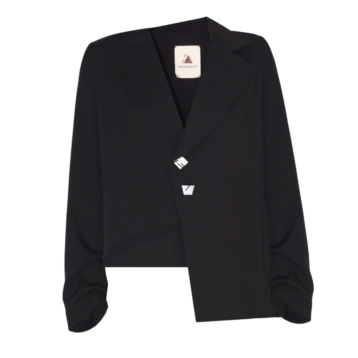 Women’s Arya Blazer Jacket Black Medium Mirimalist