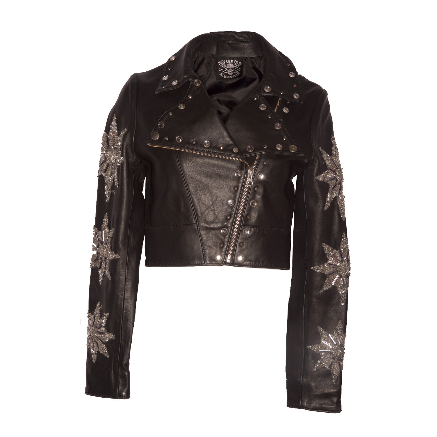 Any Old Iron Women's Black Star Moto Jacket