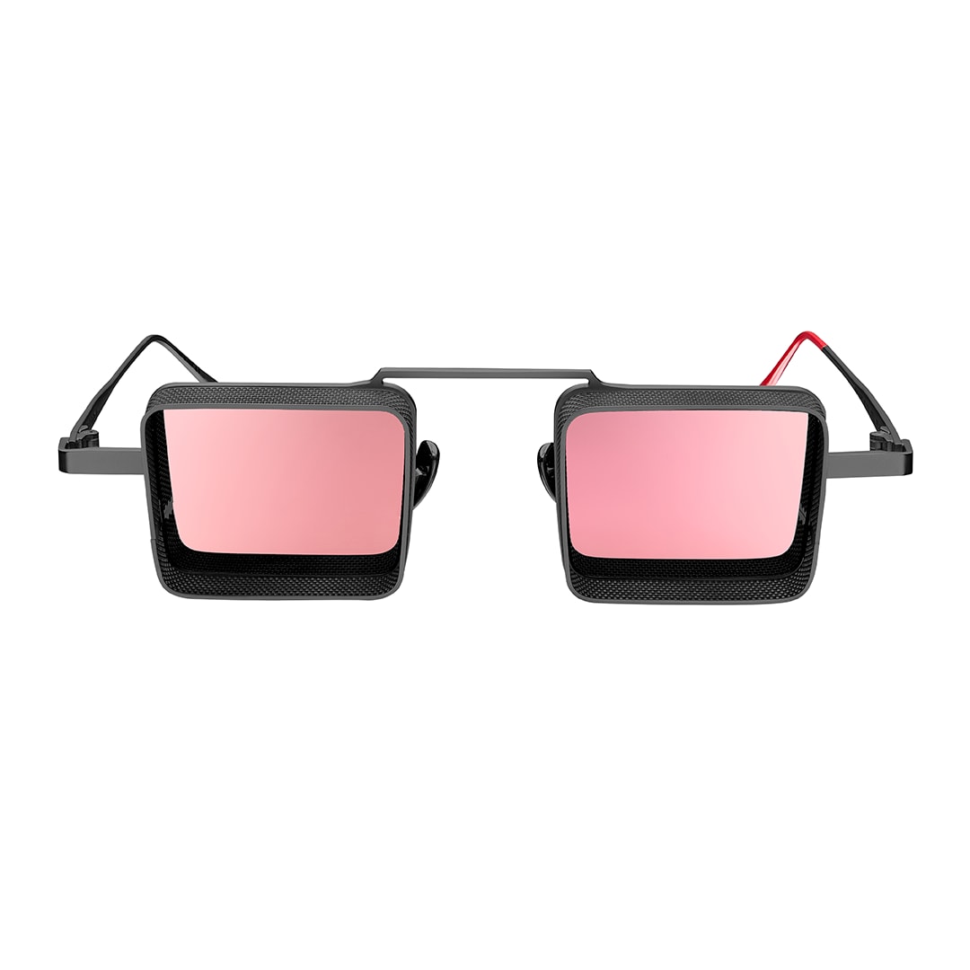 Women’s Grey The Leib - Unisex - Rose Gold Mirror Lenses Vysen Eyewear