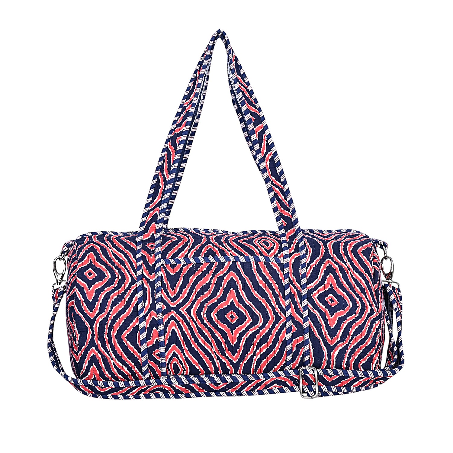 Conscious Yoga Collective Women's Black / Red The Wavelength Cotton Weekender In Black