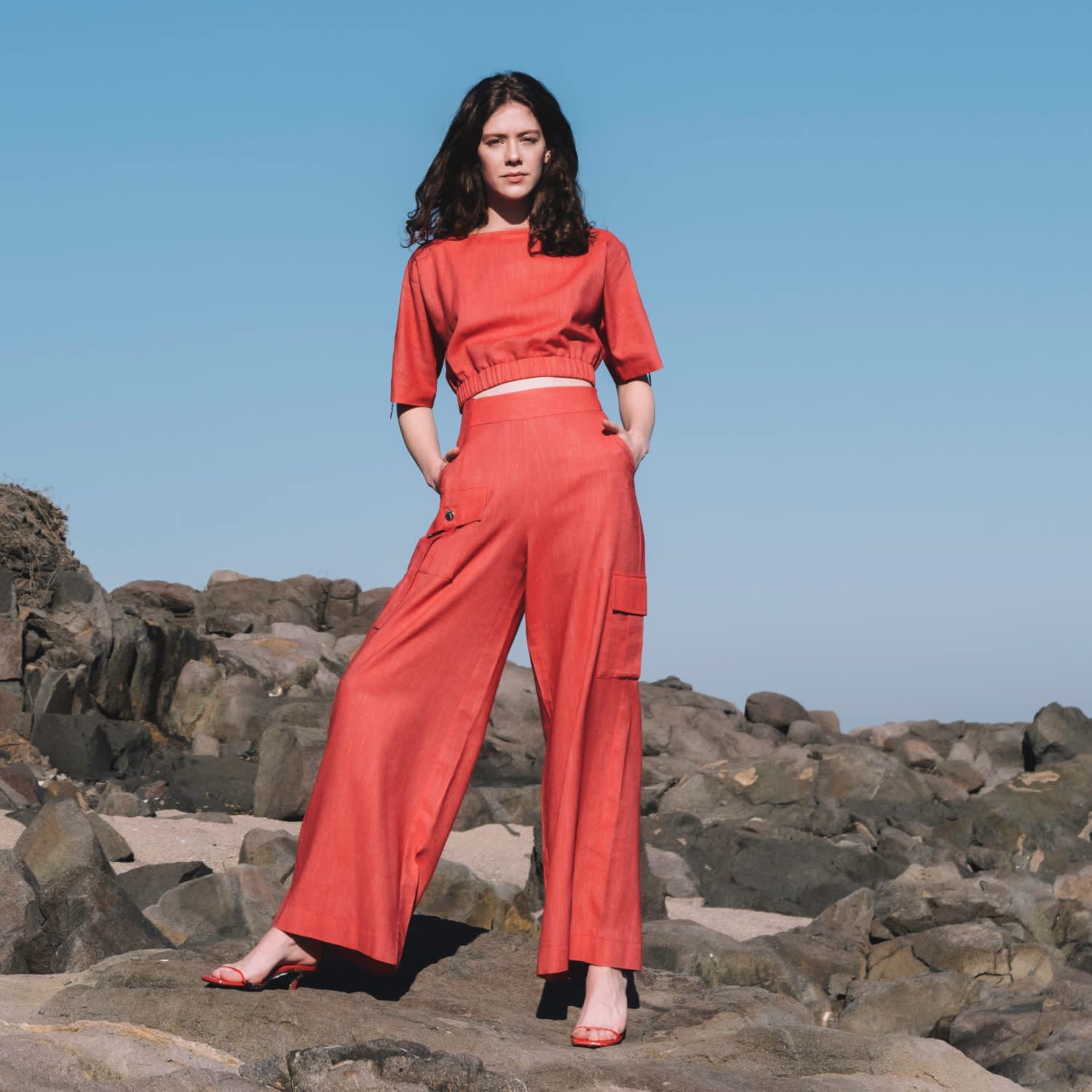 23FW Pleated Wide-Leg Pants
