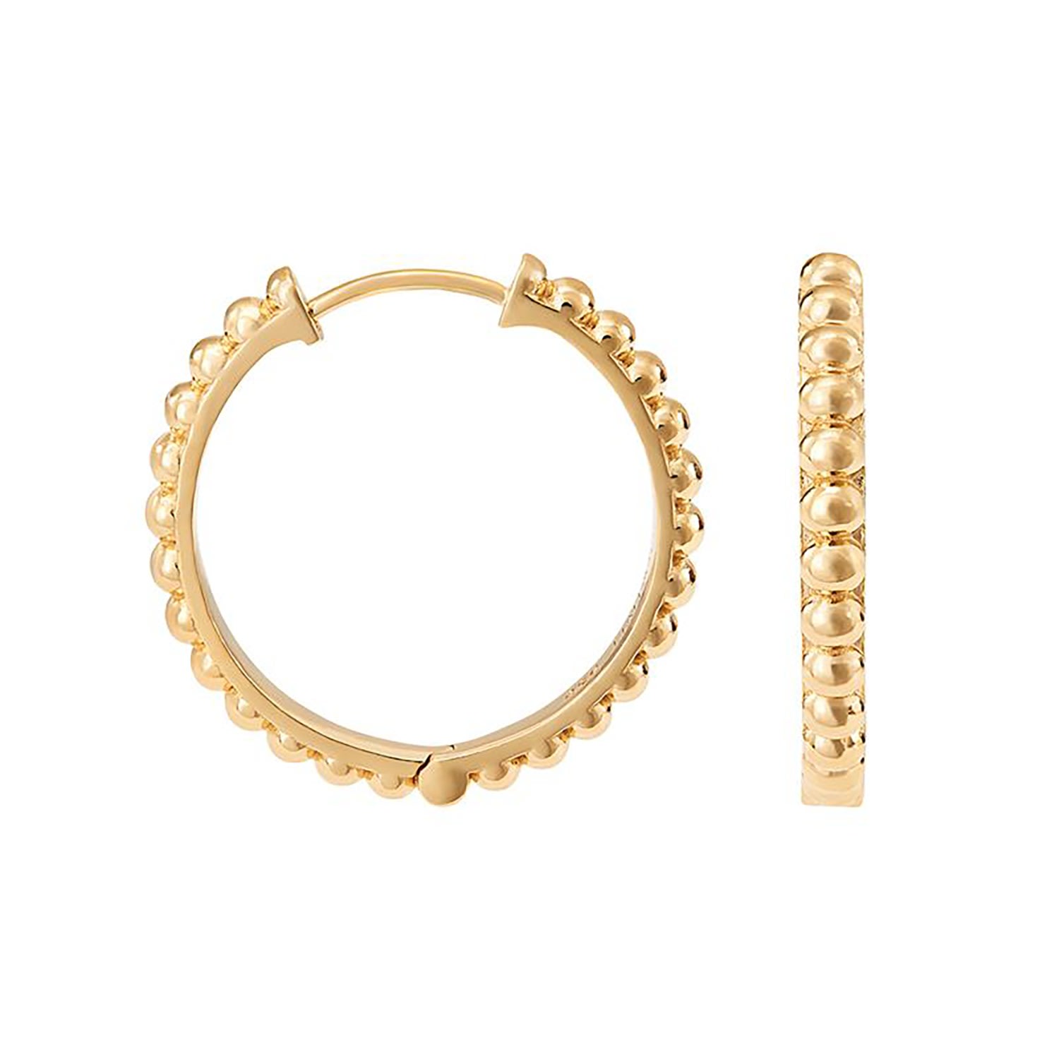 Dower & Hall Women's Gold Yellow Vermeil Large Nugget Huggie Hoops In Gold