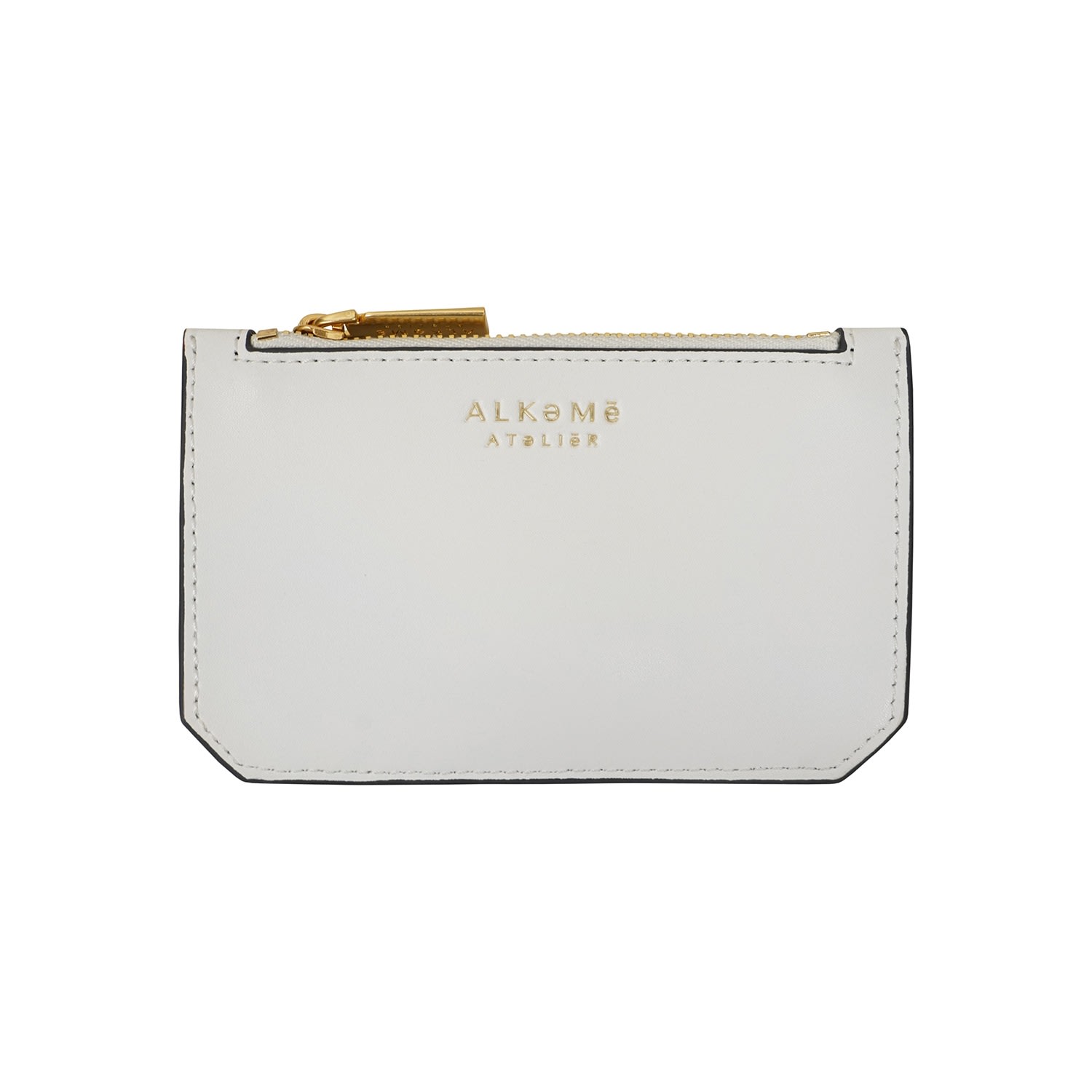 Alkeme Atelier Women's Air Credit Card Case - White In Brown