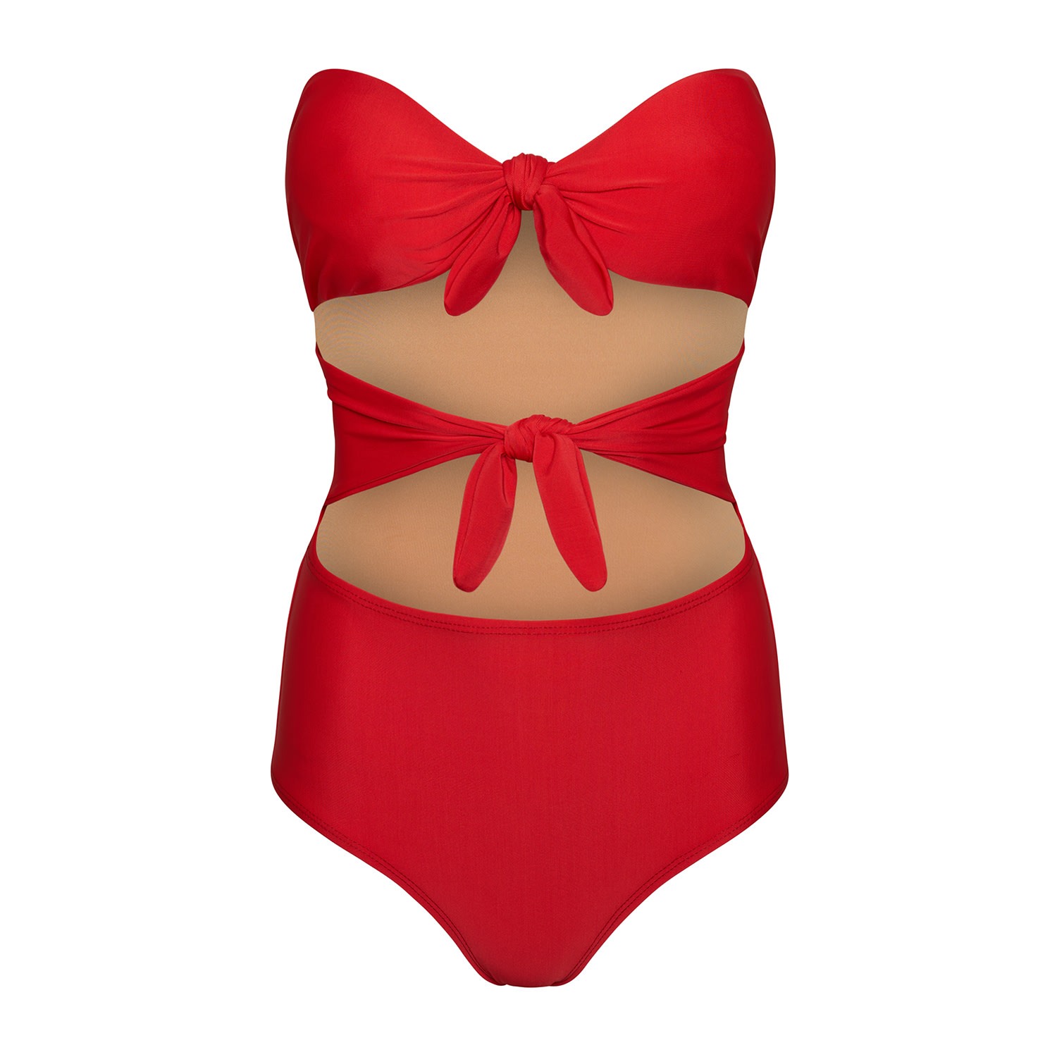 Paola Amador Women's Nudos Red One Piece Swimwear