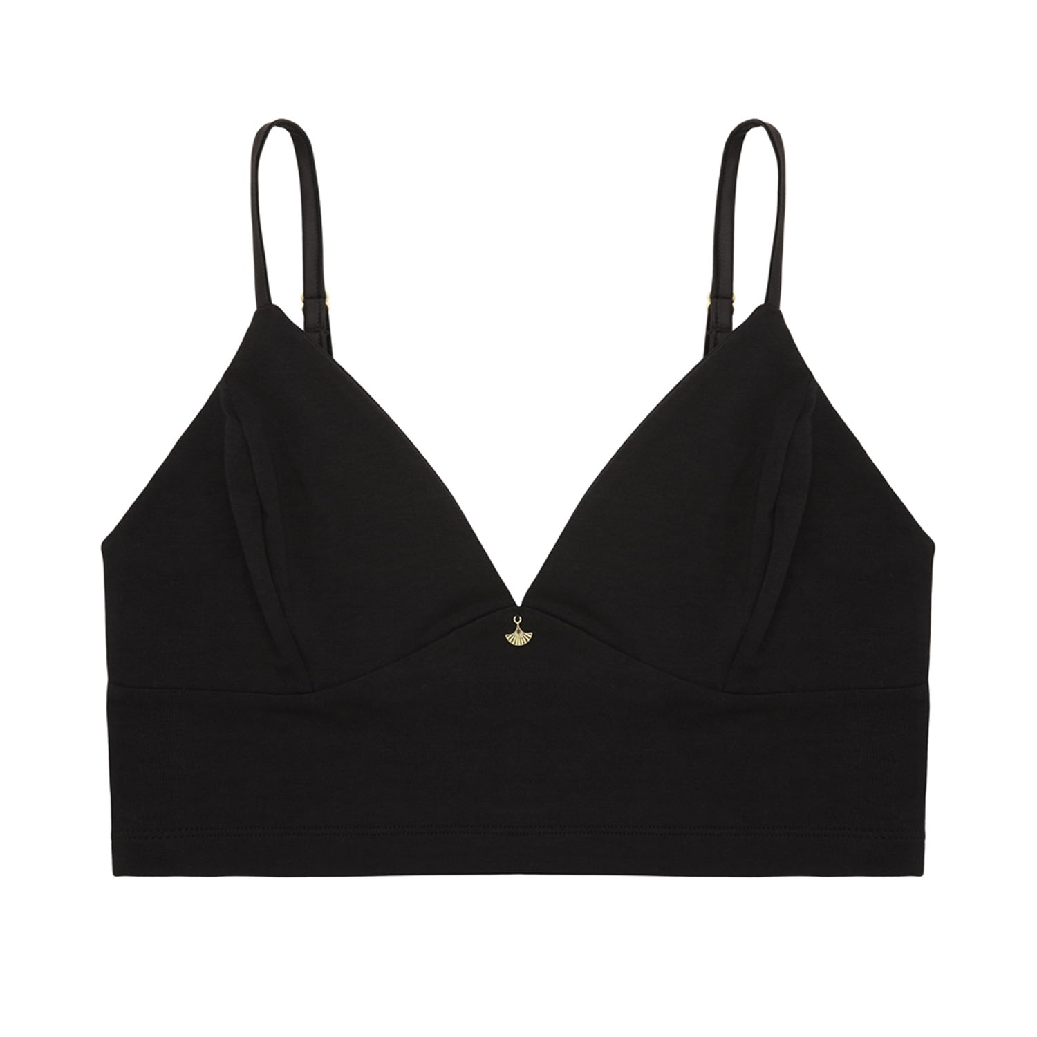 Women’s Black Margot Pima Cotton Bralette Xl/Xxl Tallulah Love