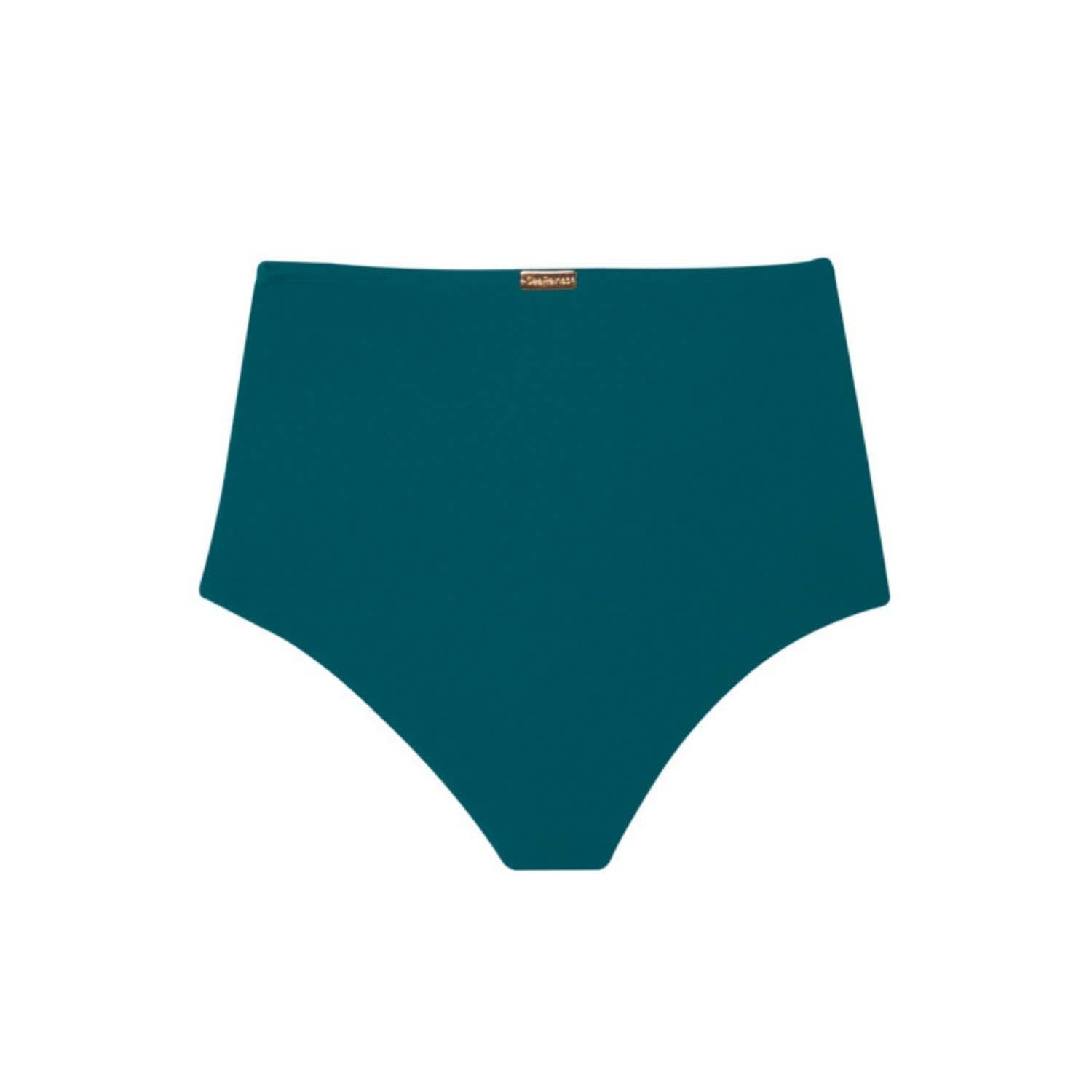 teal high waisted bikini bottoms