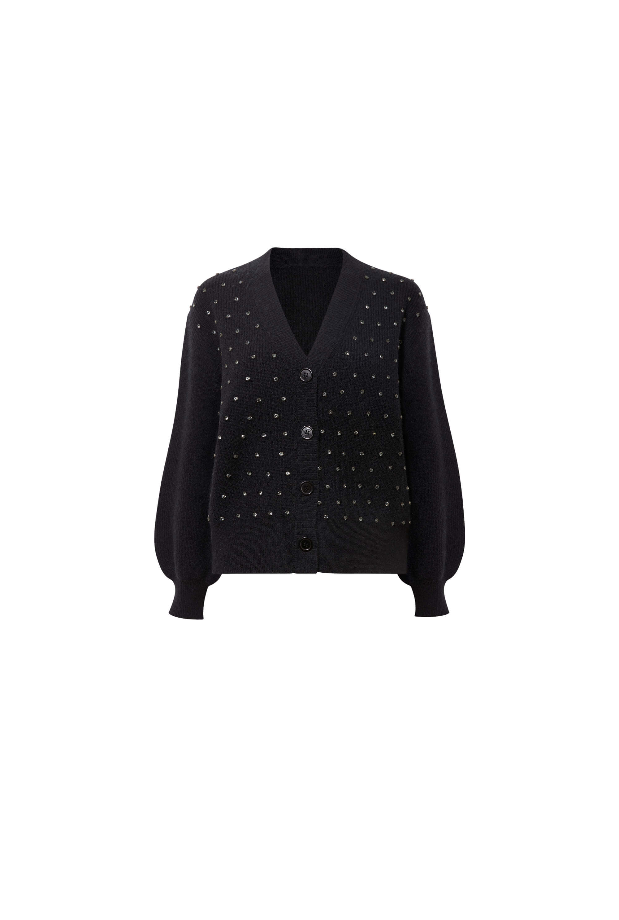 James Lakeland Women's Black Stud Cardi In Black