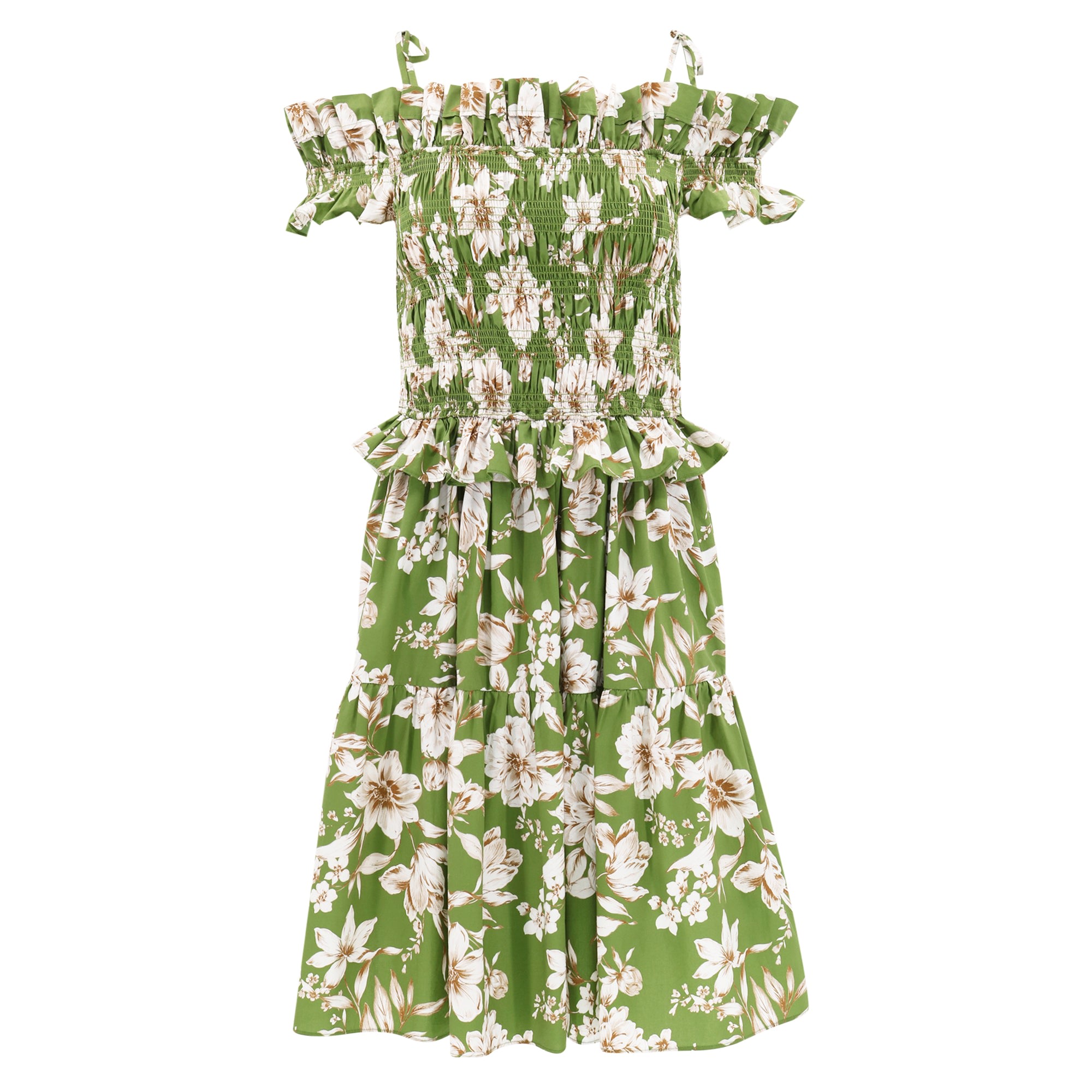 Women’s Carlotta Dress - Green Magnolia Extra Small Christy Lynn