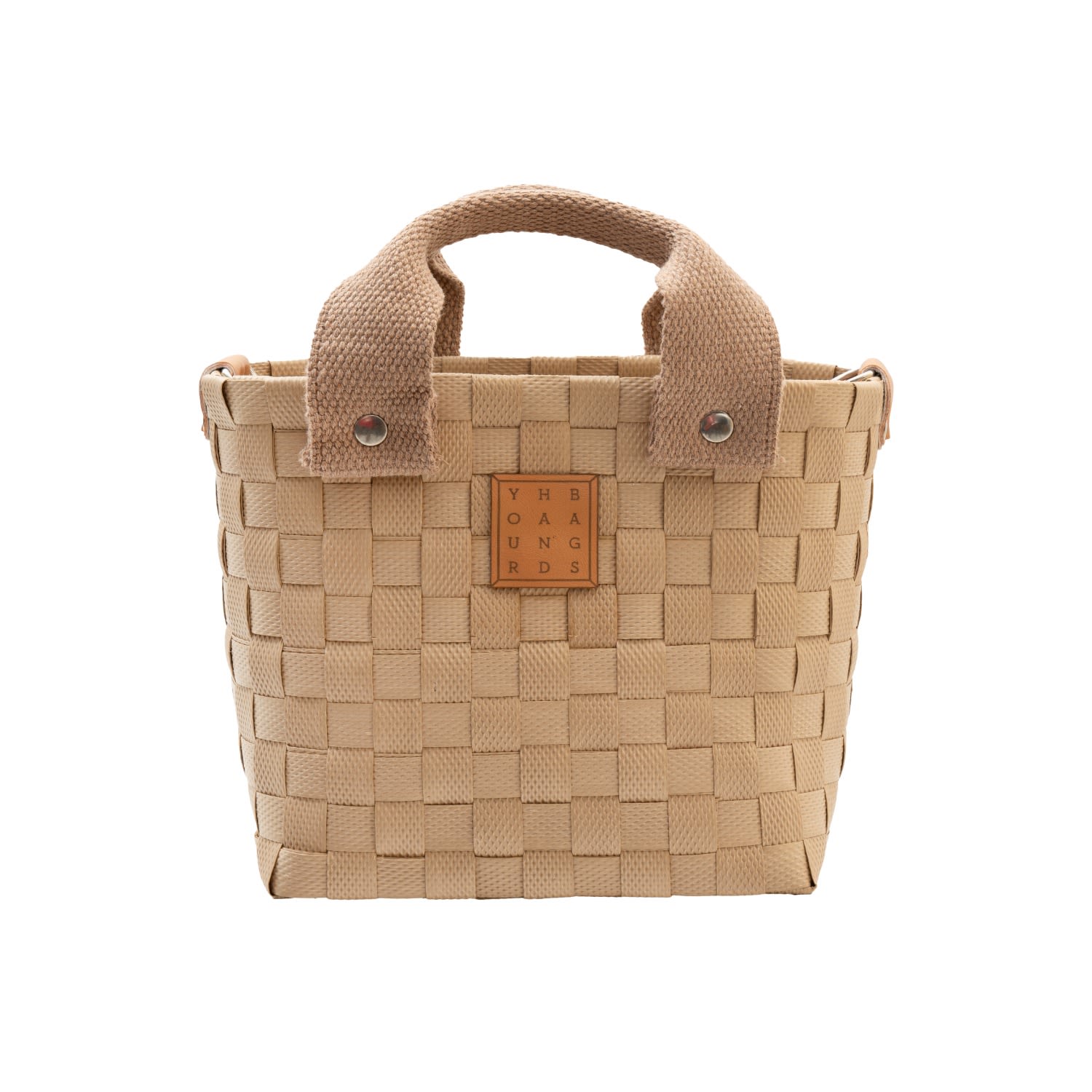Yourhandbags Women's Neutrals Latte Small Basket Bag