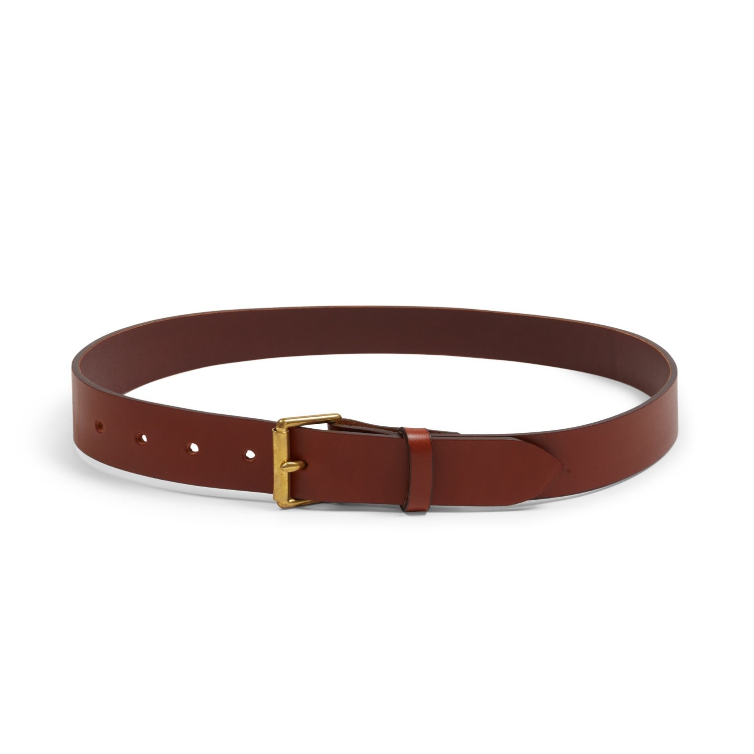 Shop Burrows And Hare Men's Bridle Leather Belt - Brown