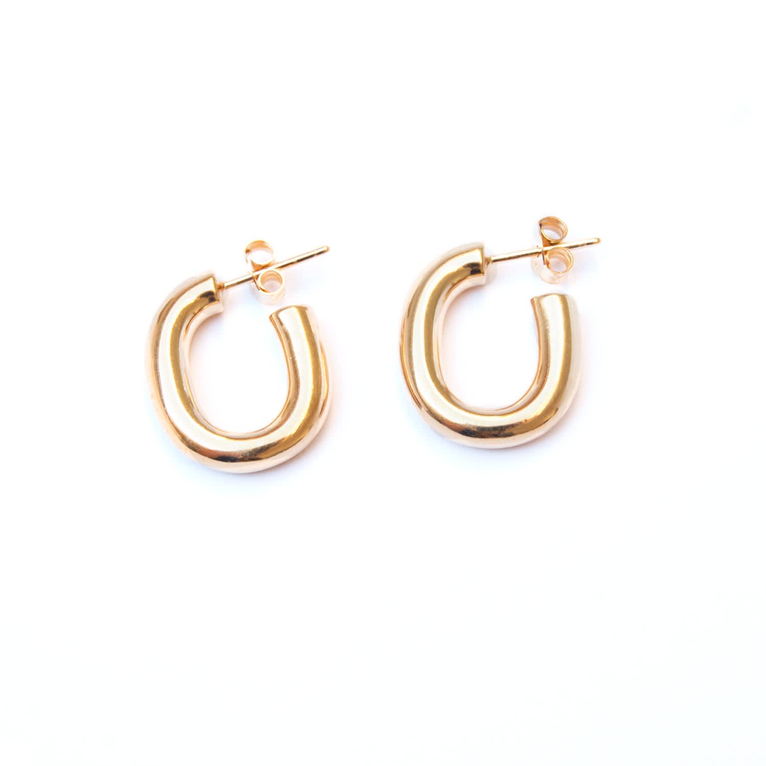 hoop stud earrings