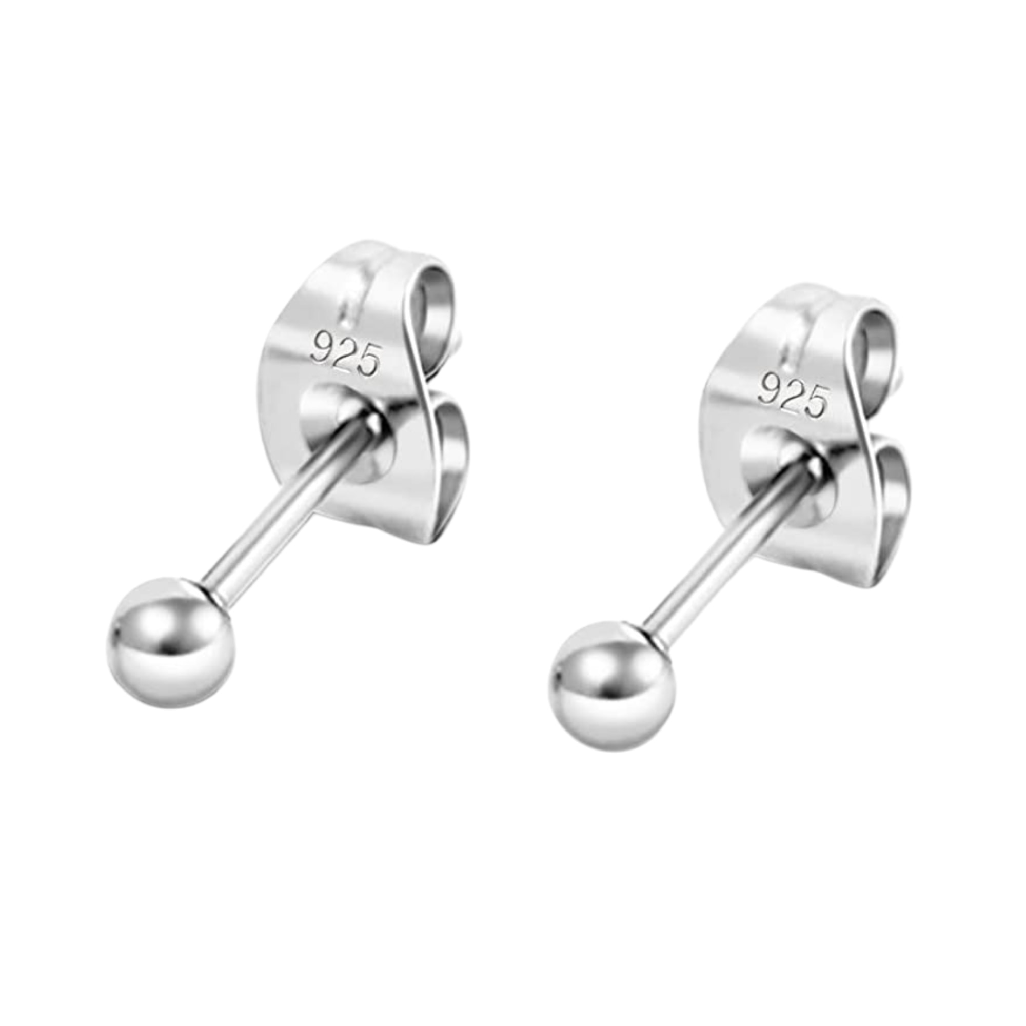 Women’s Sterling Silver Ball Sphere Stud Earring - Silver Spero London