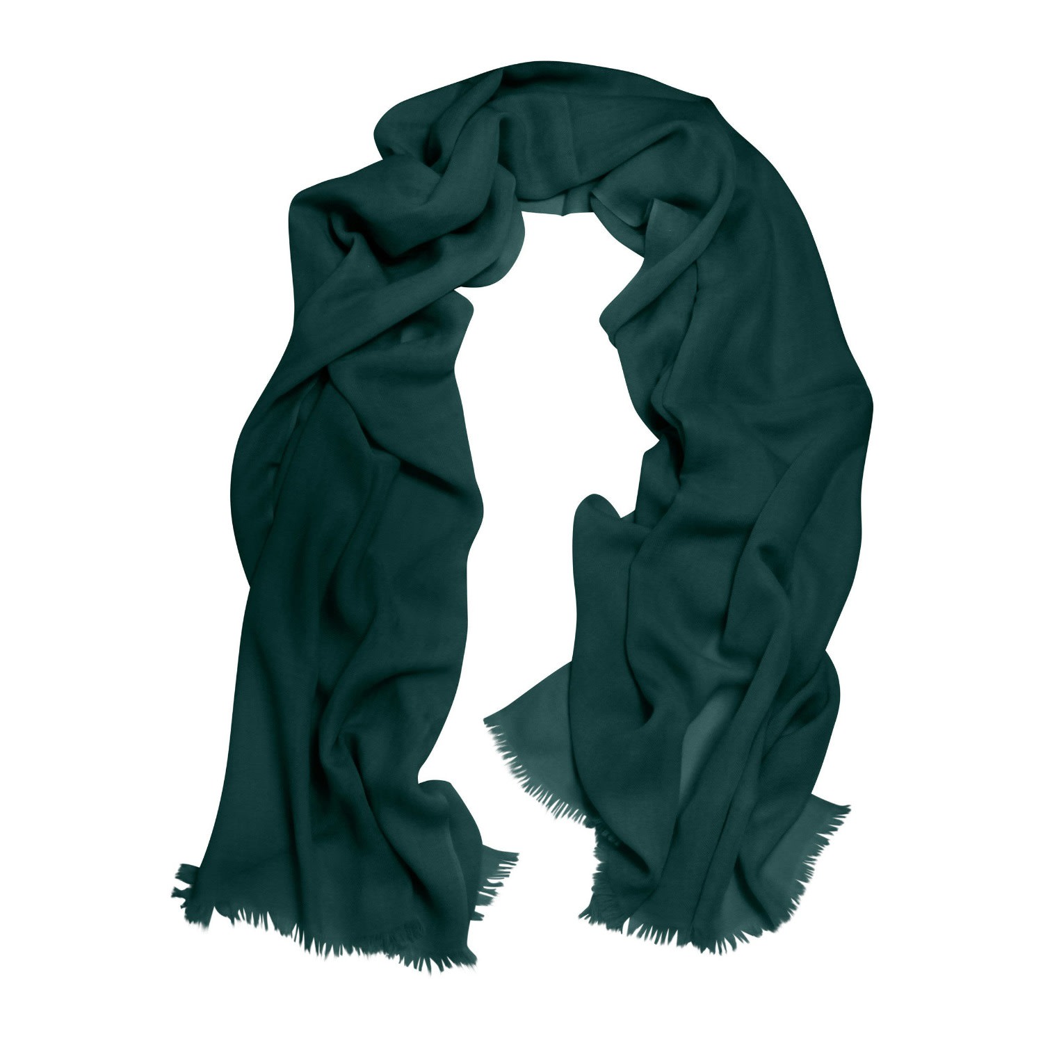 Women’s Cressida Pure Cashmere Pashmina - Forest Green Cornelia James