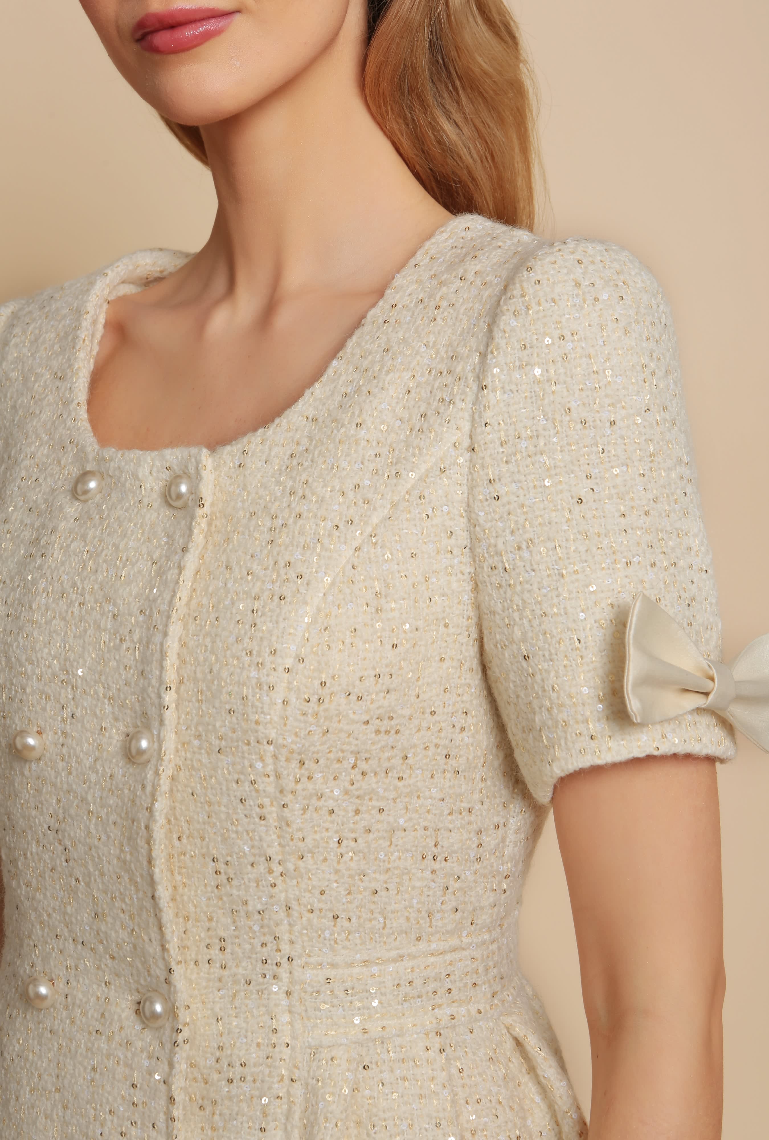 Tweed store dress coat