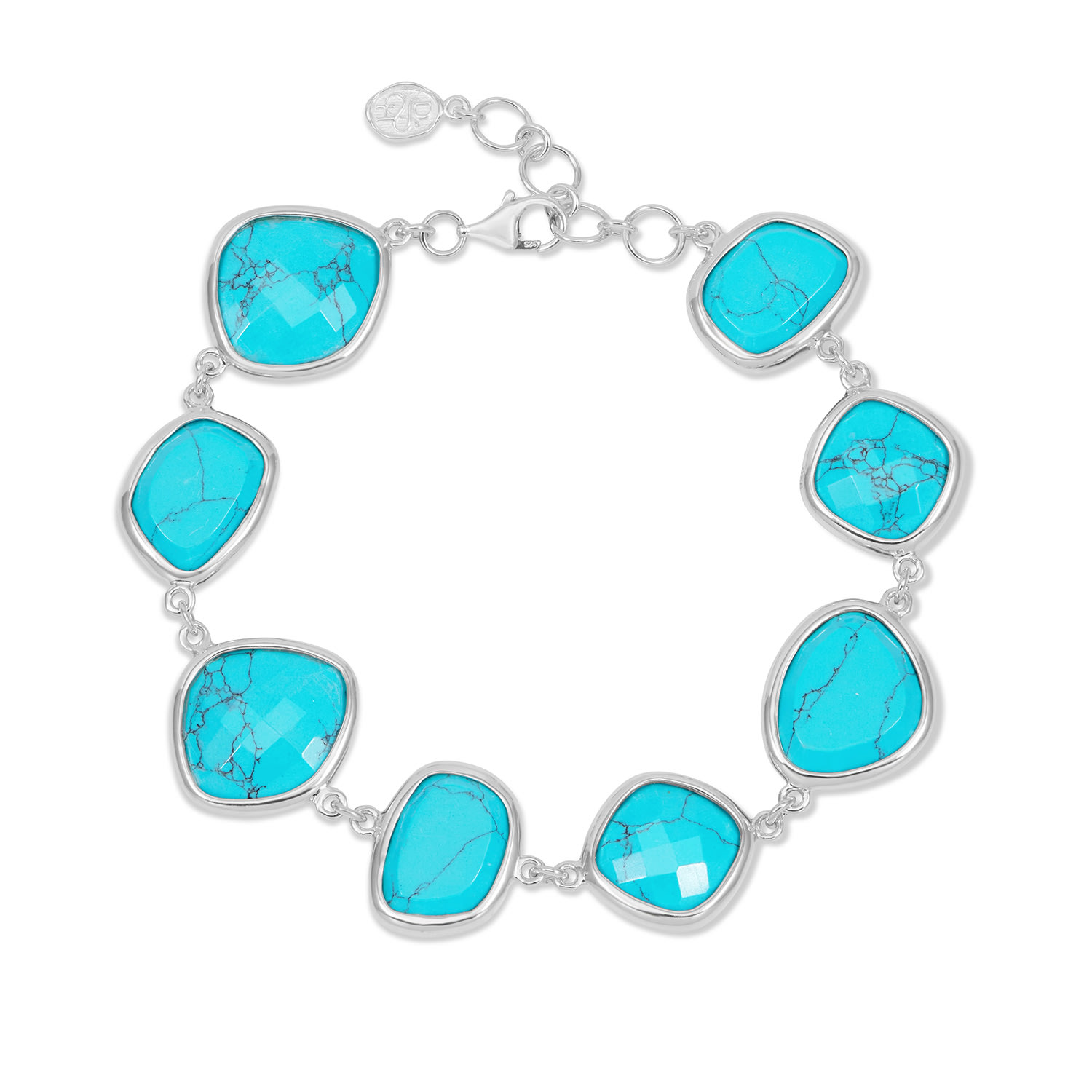 Women’s Turquoise Pebble Bracelet In Silver Dower & Hall