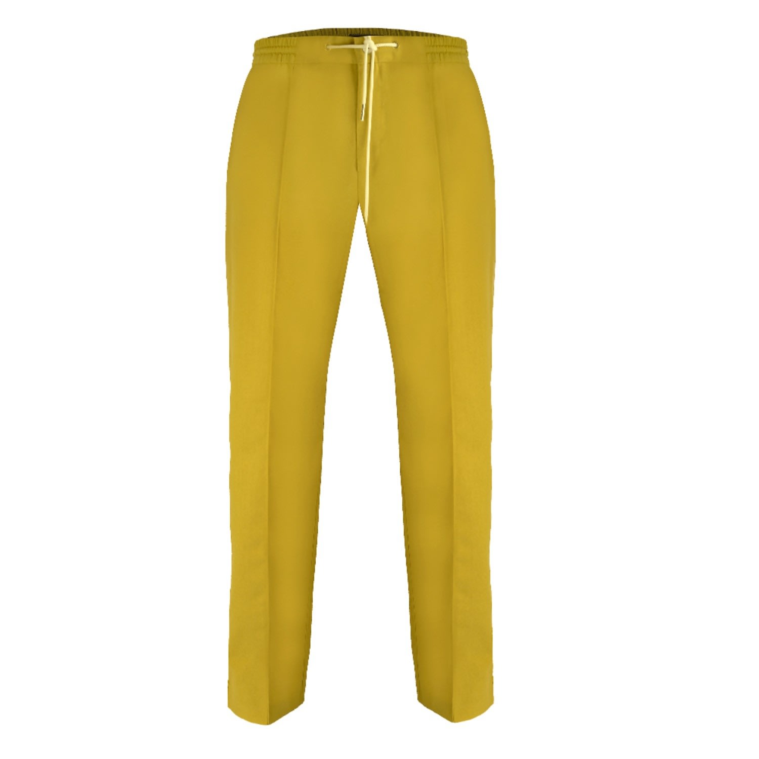 Men’s Kingston Linen Blend Trousers - Mustard XXL David Wej