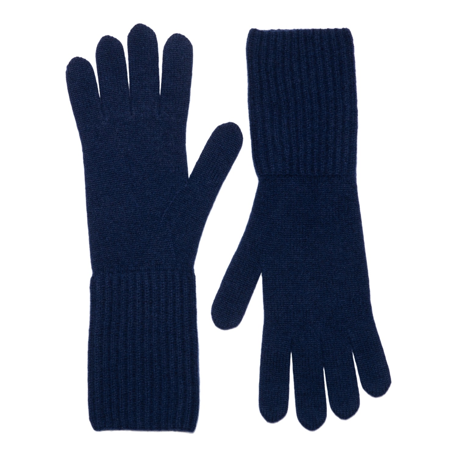 Women’s Cashmere Glove In Midnight Blue One Size Loop Cashmere