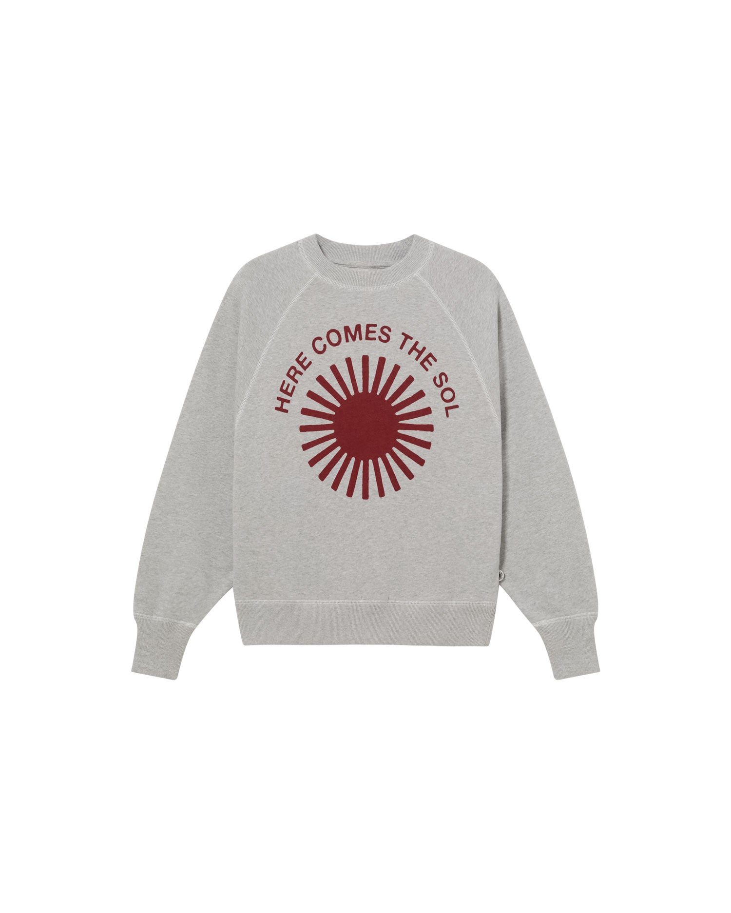 Thinking Mu Women's Bonnie Grey Retro Sun Sweatshirt In Grey