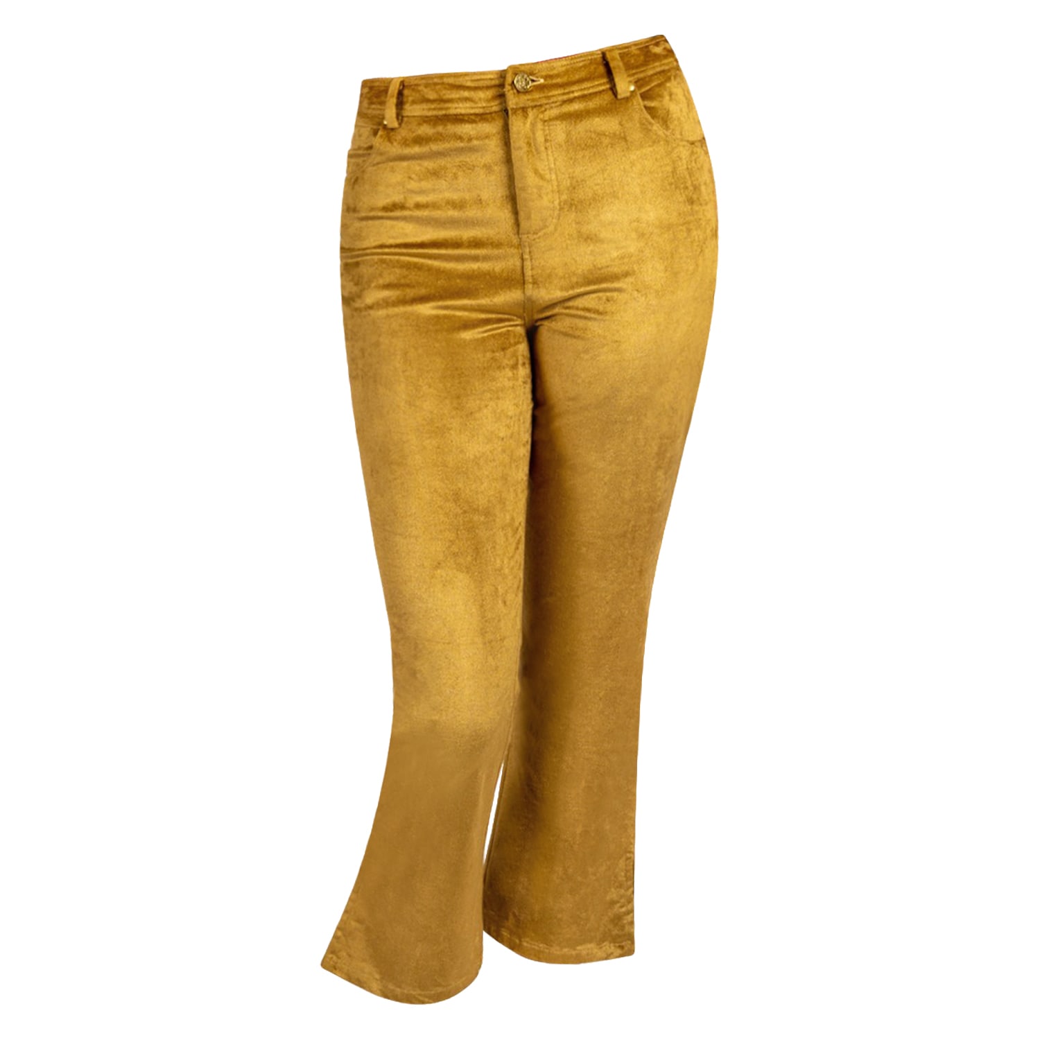 Why Mary Women's My Go To Capri Pants - Gold Corduroy In Gold