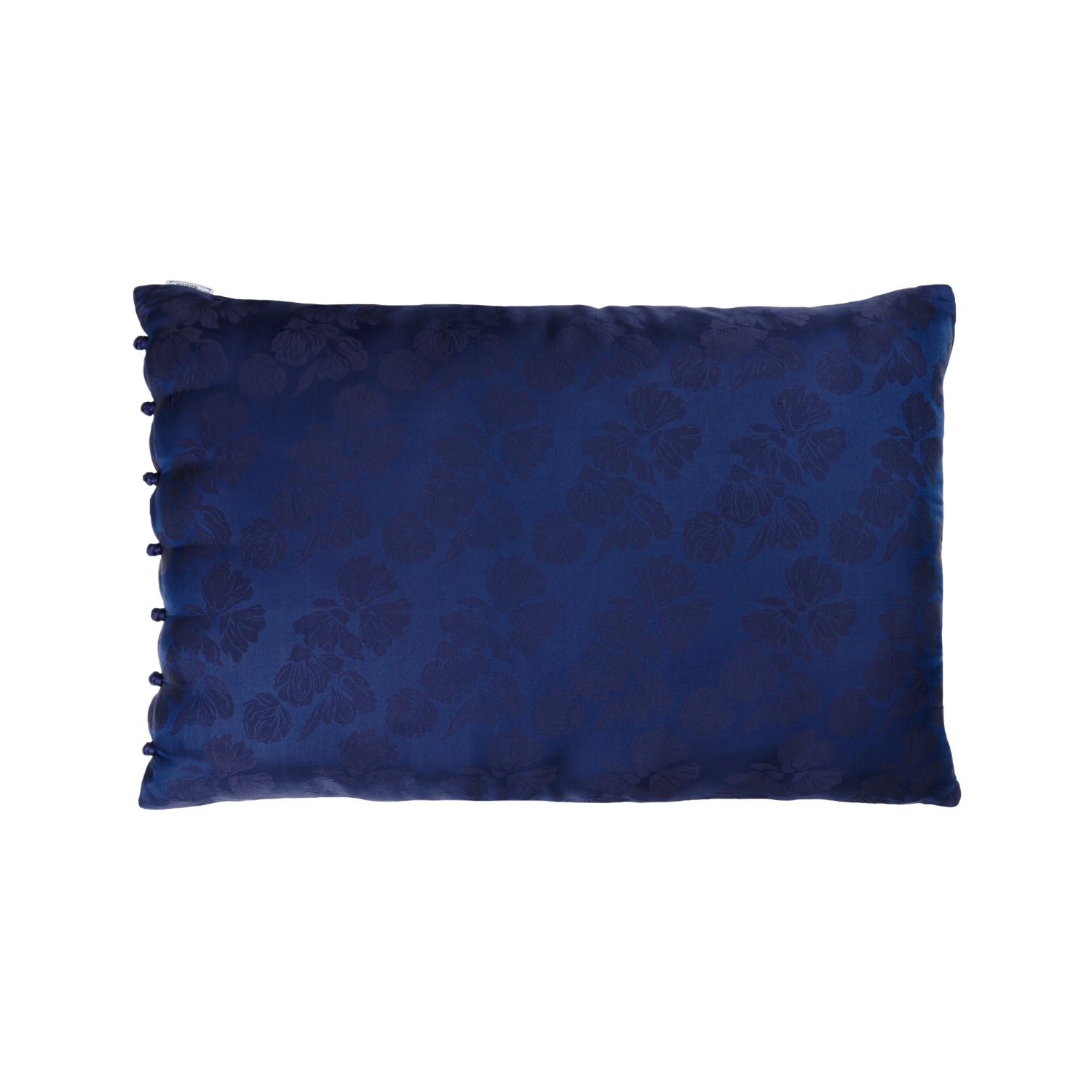 The Annam House Silk Pillow Case - Night Blue In Blue