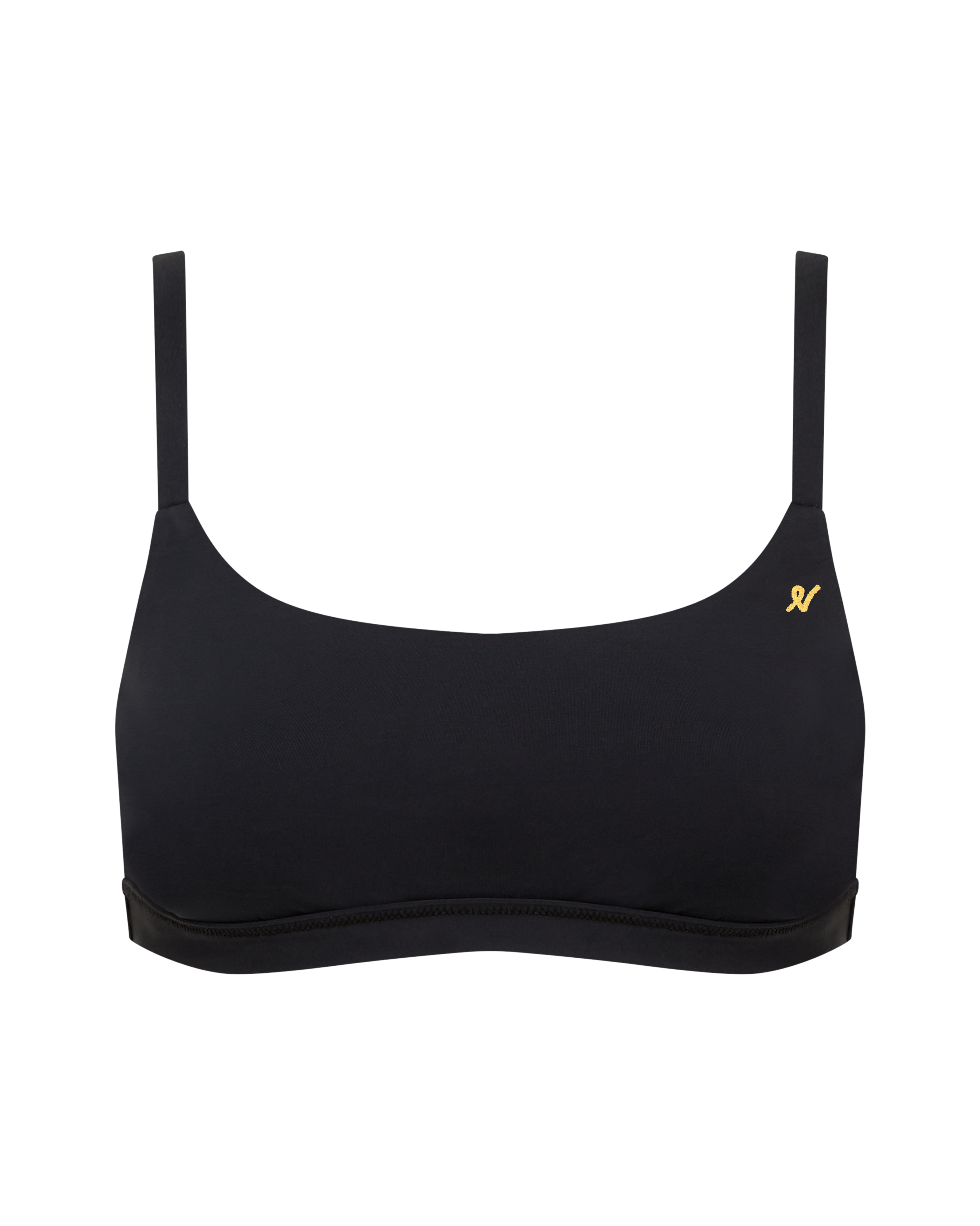 NUDEA WOMEN'S THE SCOOP NECK BRALETTE - BLACK