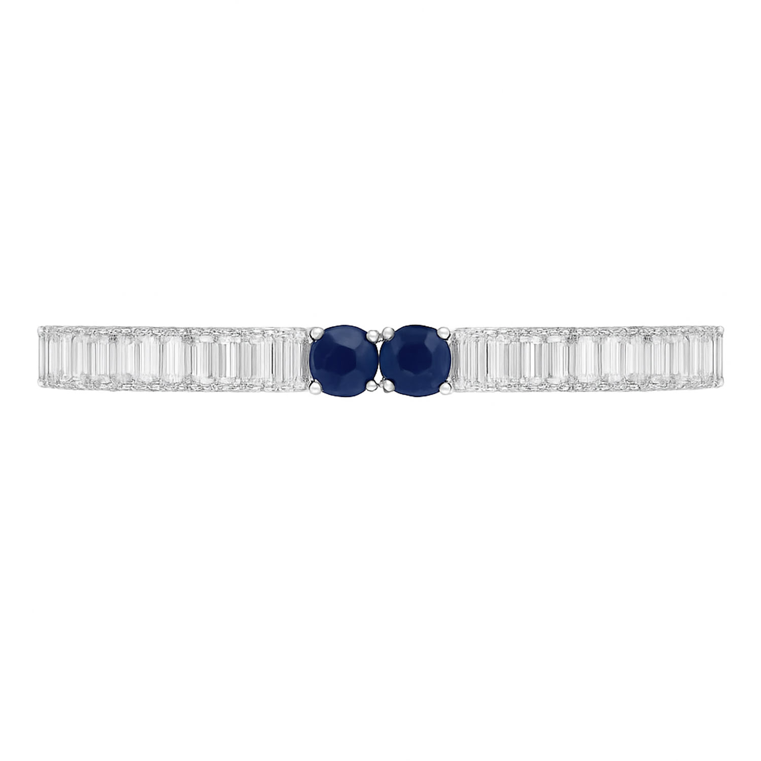 The Gala Women's Silver / Blue Twin Sapphire Bracelet In Multi