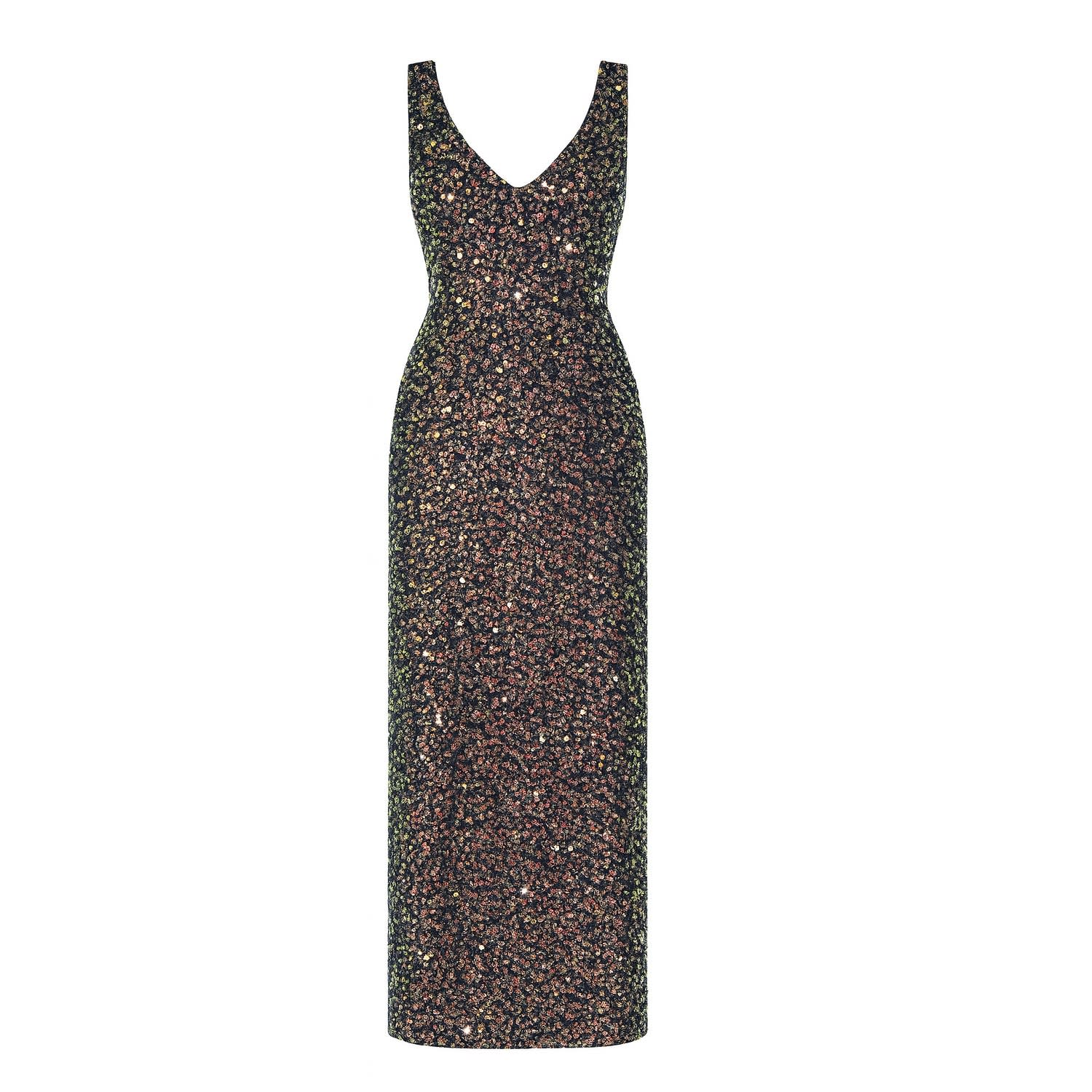 Women's Long Dress Dark Blue | Extra Small | Elsava
