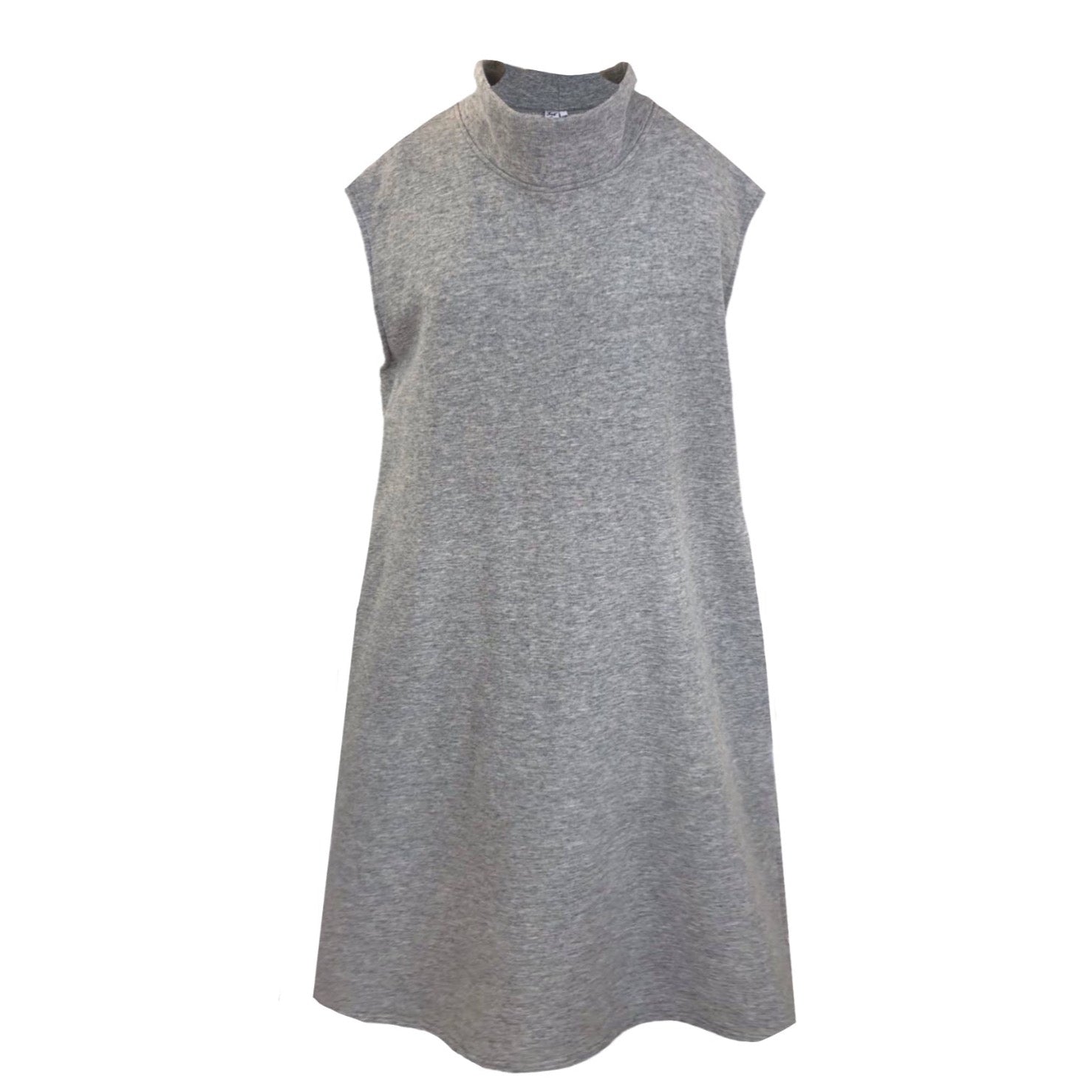 Women's Sleeveless Quest Longline Over Vest In Marl Grey | Small | Frock Tales