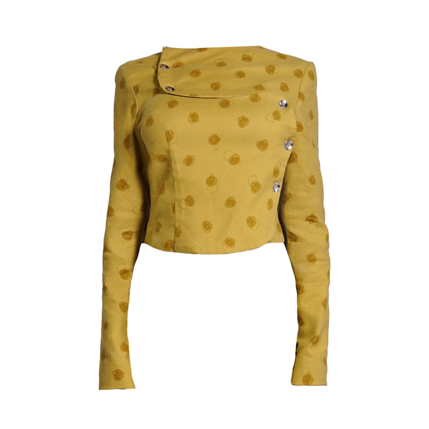 28natelier Women's Yellow The Polka Dot Jacket