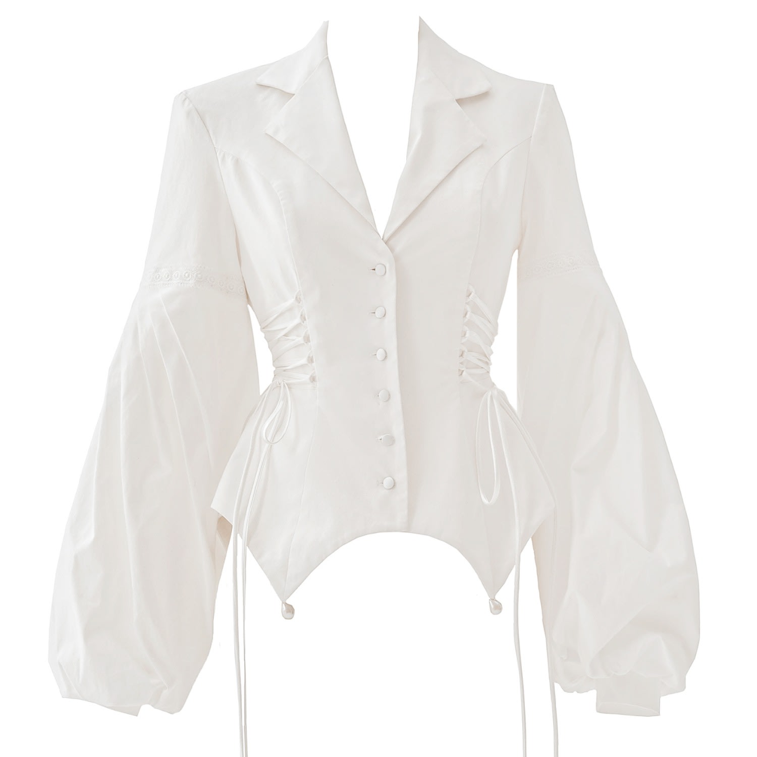 La Musa Women's White Provance Jacket
