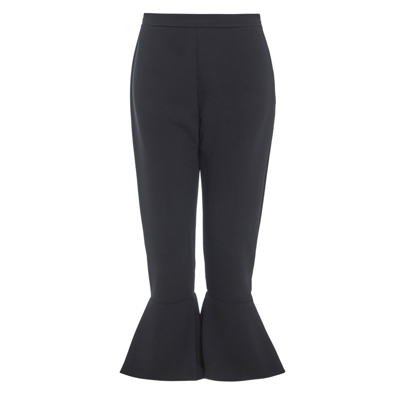 high waisted frill trousers