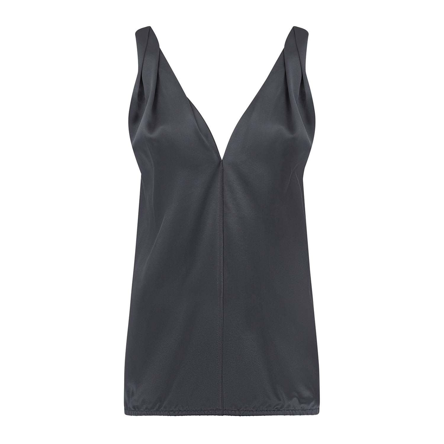 The Summer Edit Women's Lily Silk Twist Strap Camisole - Black