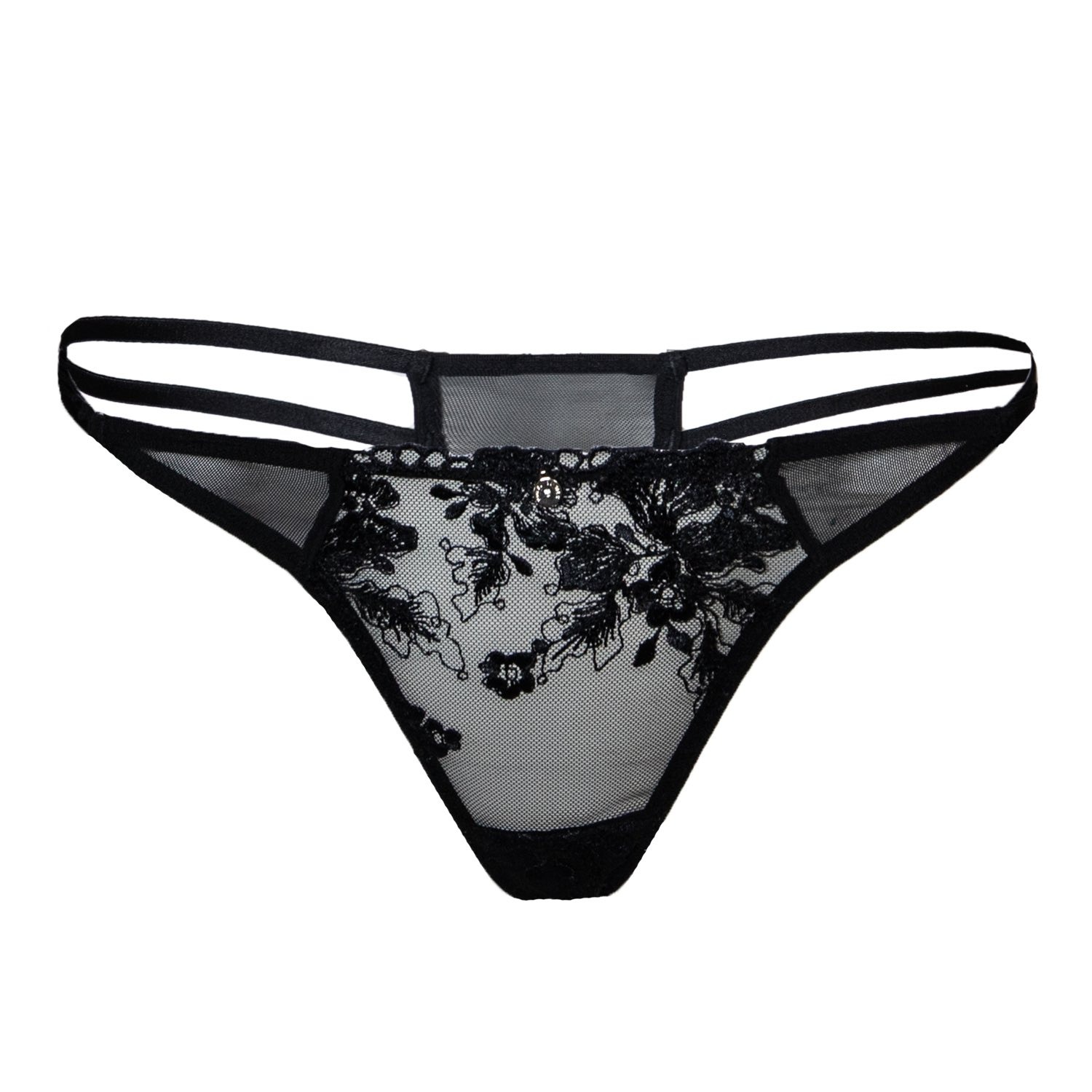 Lisbeth Lace Ouvert Thong – House of Silk