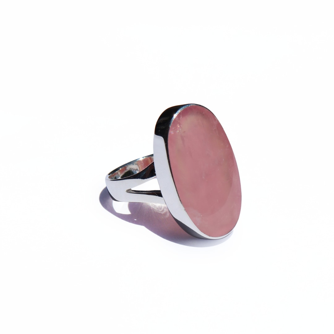 Women’s Pink / Purple / Silver La Stèle Rose Quartz Ring Fv Jewellery