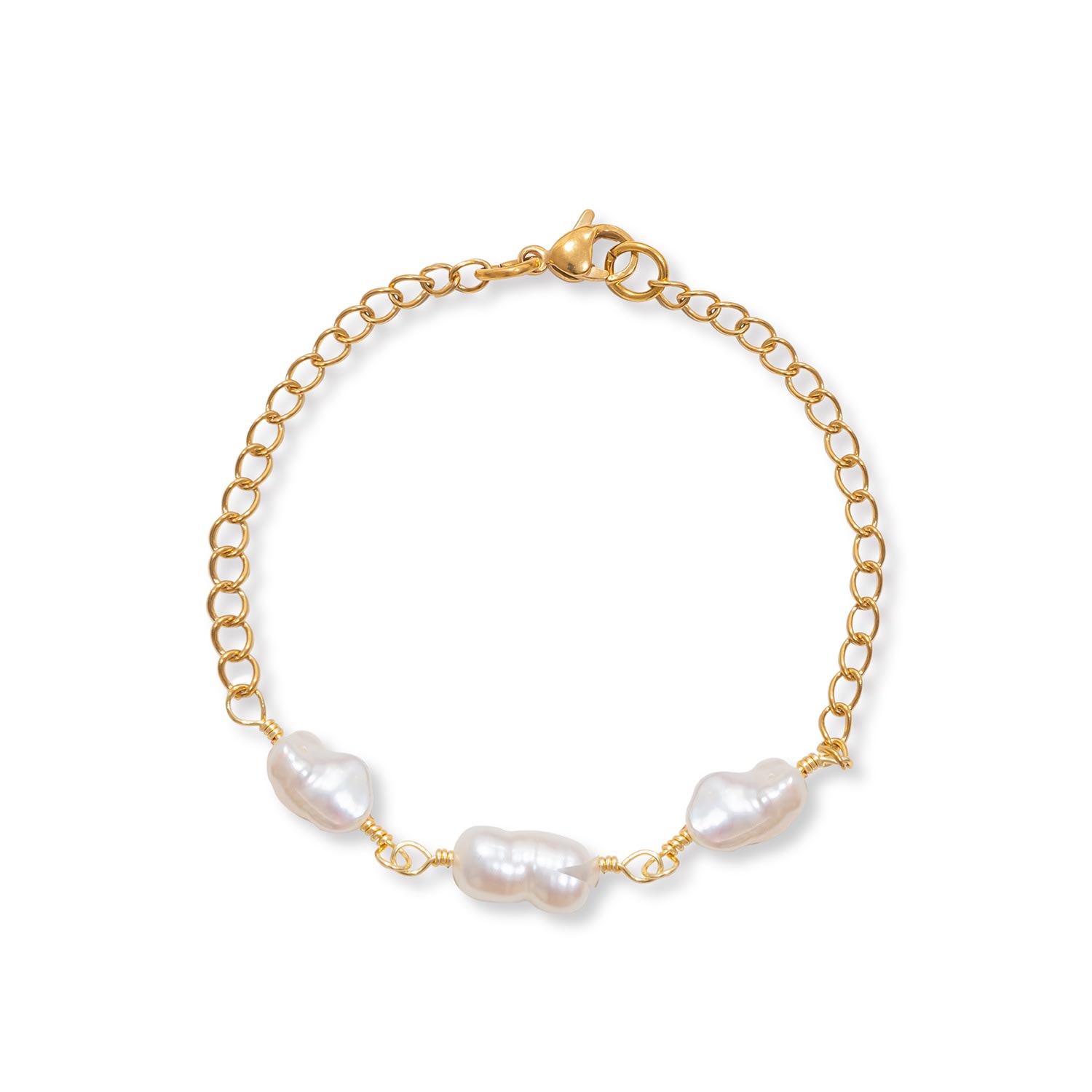 A Weathered Penny Women's Gold Pearl Bracelet In Gold