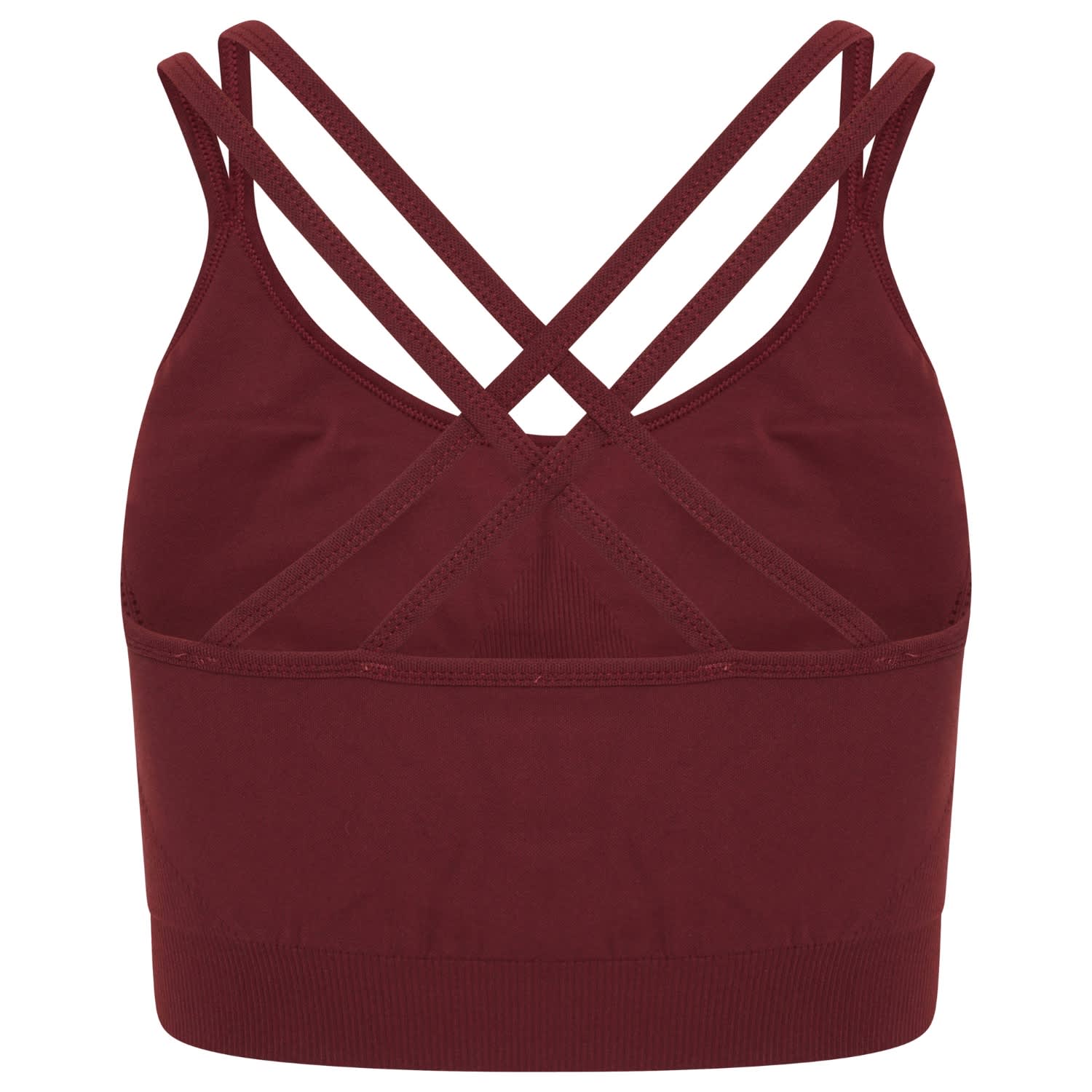 Boundless Recycled Strappy Sports Bra - Burgundy