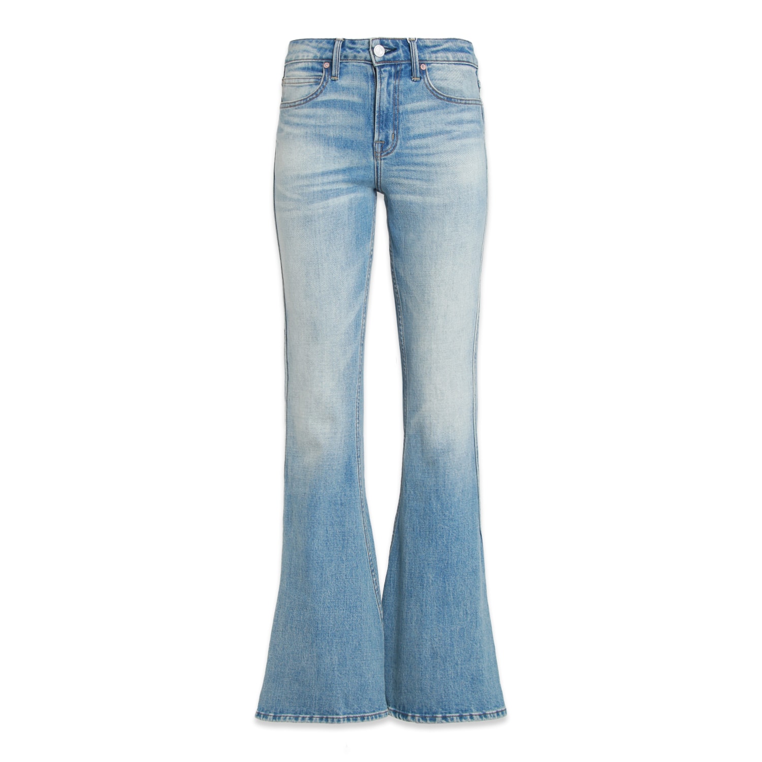 Noend Denim Blue Jenith Curves Cascade Flare In Sunnyvale In Blue