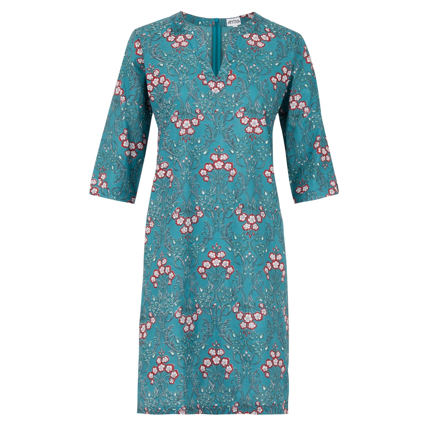 Antra Designs Women's The Teal Tunic Dress In Blue