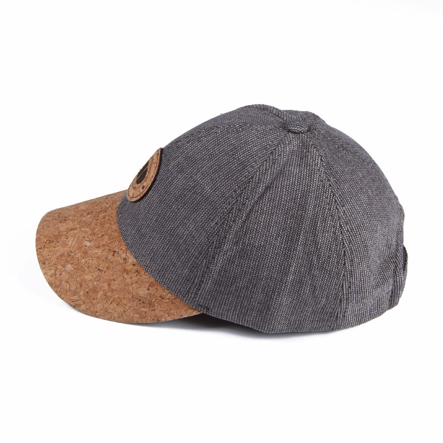 Dasmarca Hats Men's Neutrals Tyler Taupe Cotton Summer Baseball Cap With Cork Visor