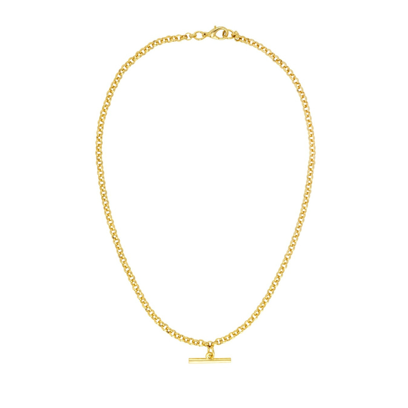 Women’s Gold Vintage T-Bar Charm Necklace Gold Trip