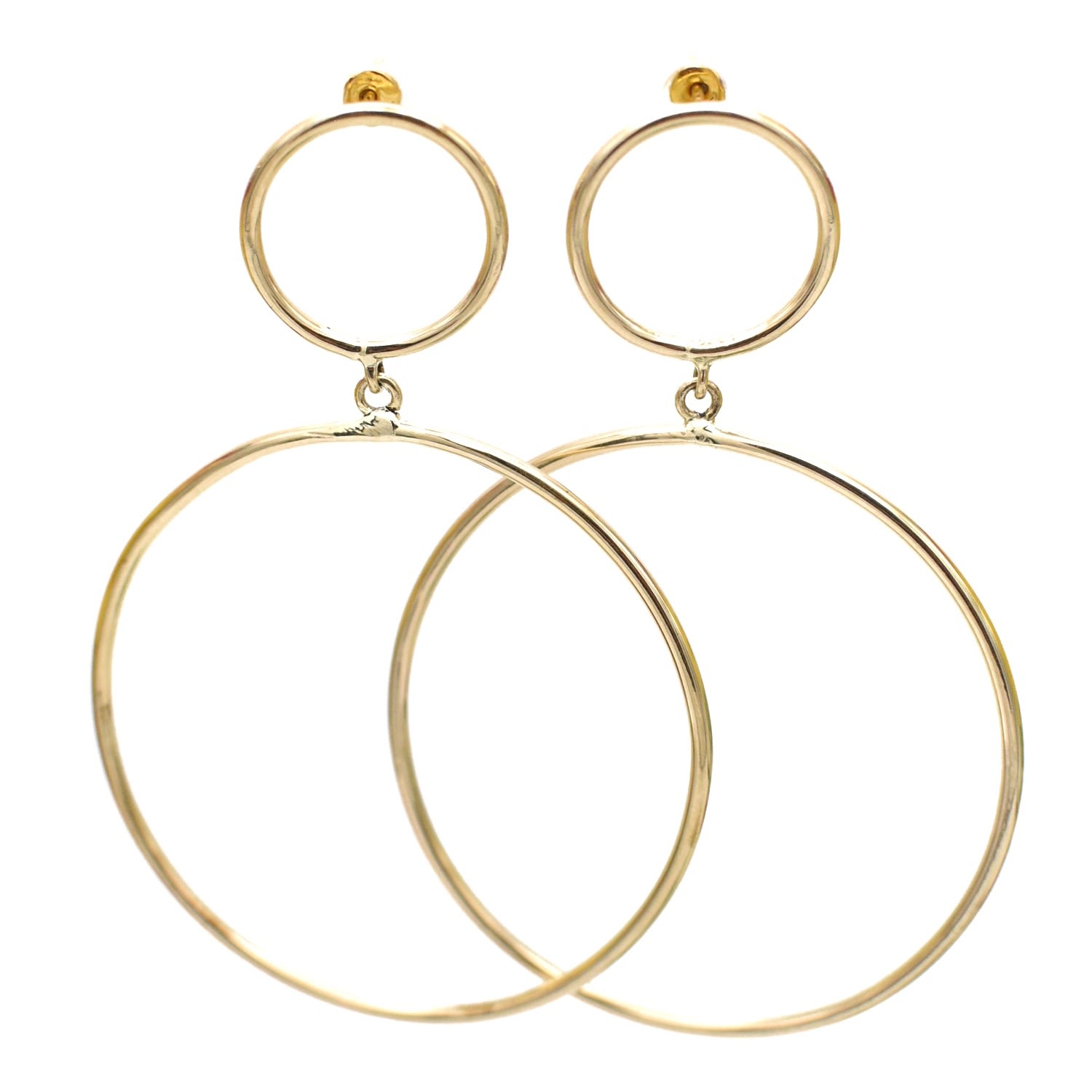 Lala Salama Women's Gold Duo-circle Earrings In Gold